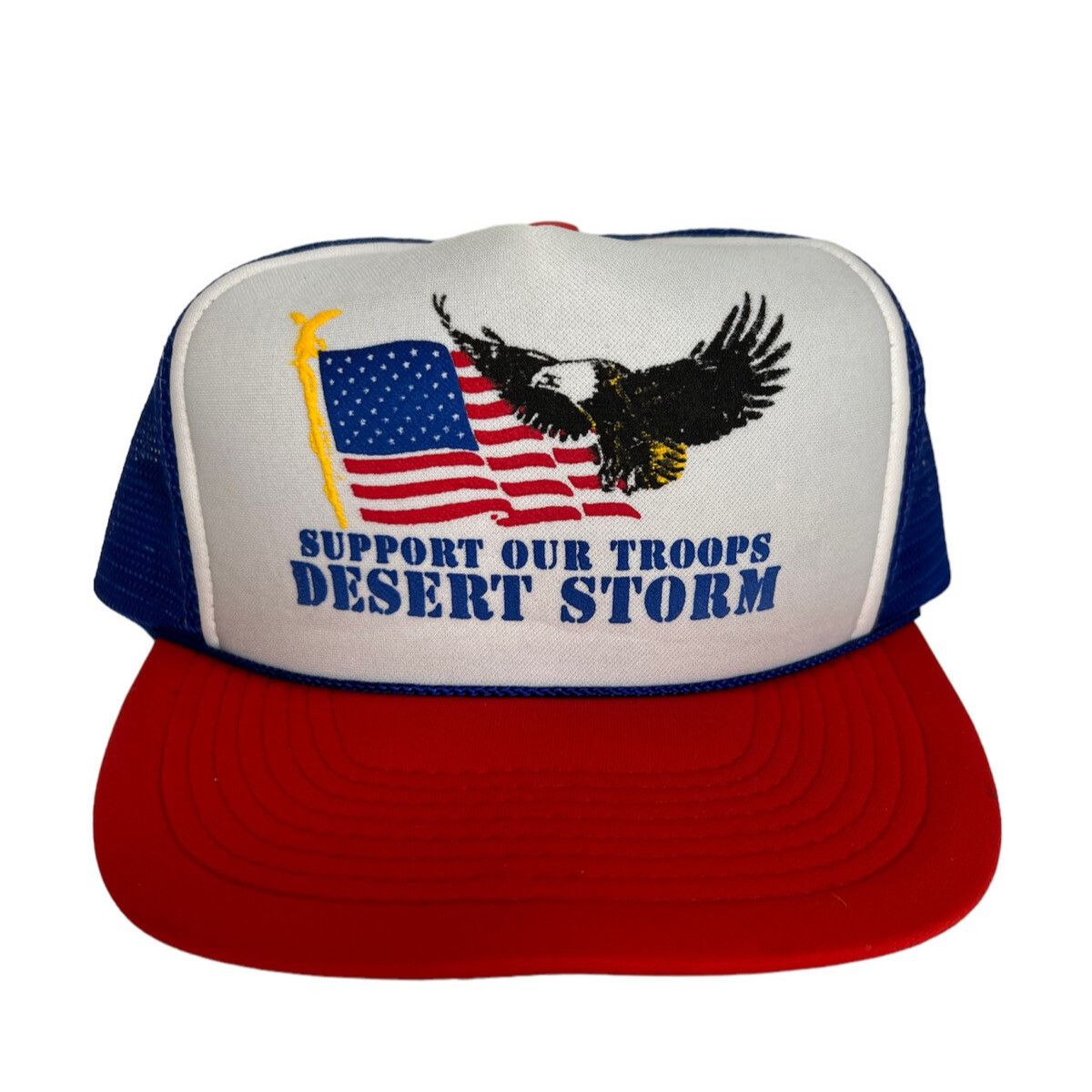 Other Vintage Desert Storm Trucker Snapback Hat Support Our Troops Size ONE SIZE - 1 Thumbnail