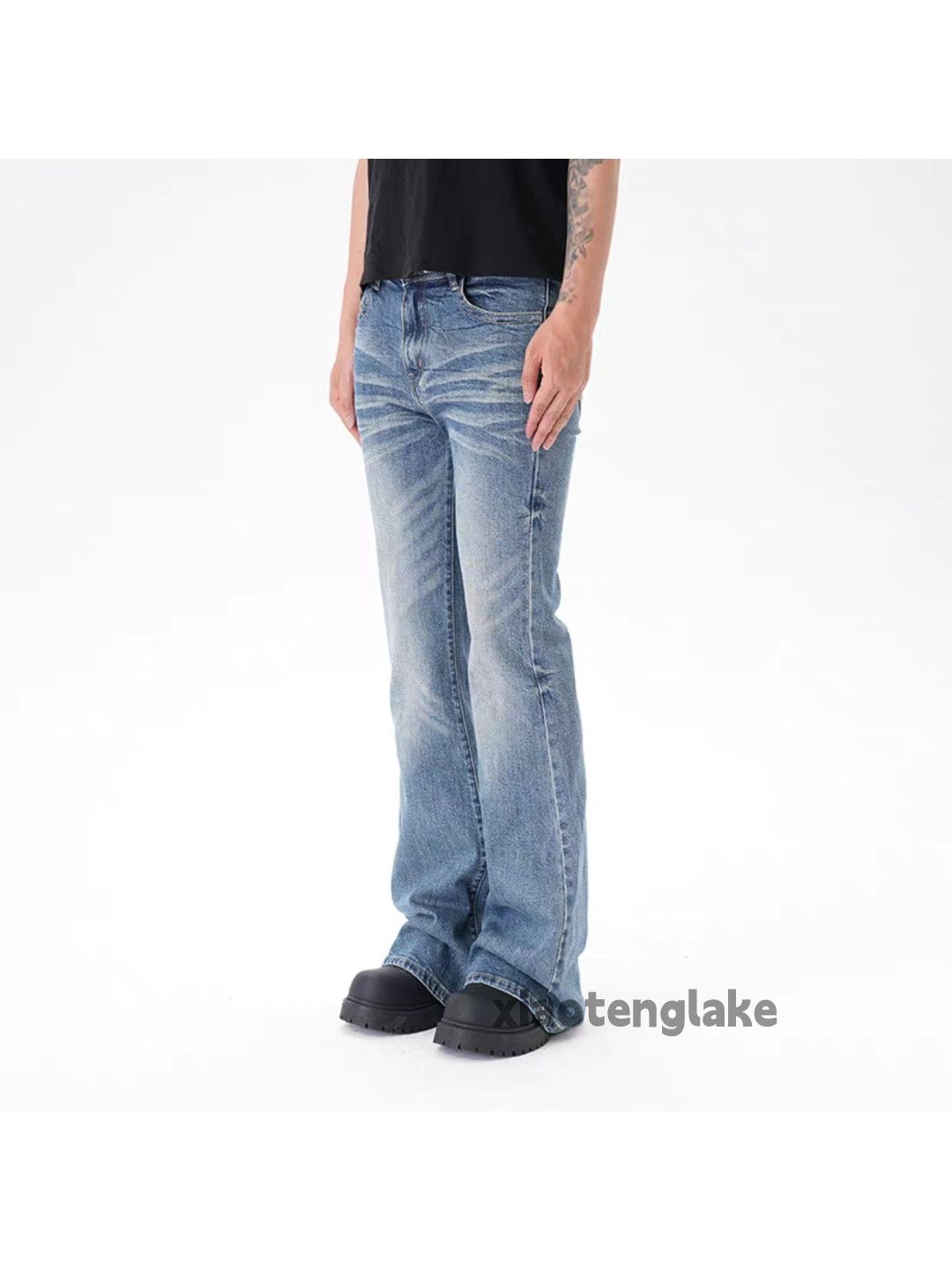 Jean Unisex outdoor utility punk yuppie grunge flared jeans Size US 28 / EU 44 - 6 Thumbnail