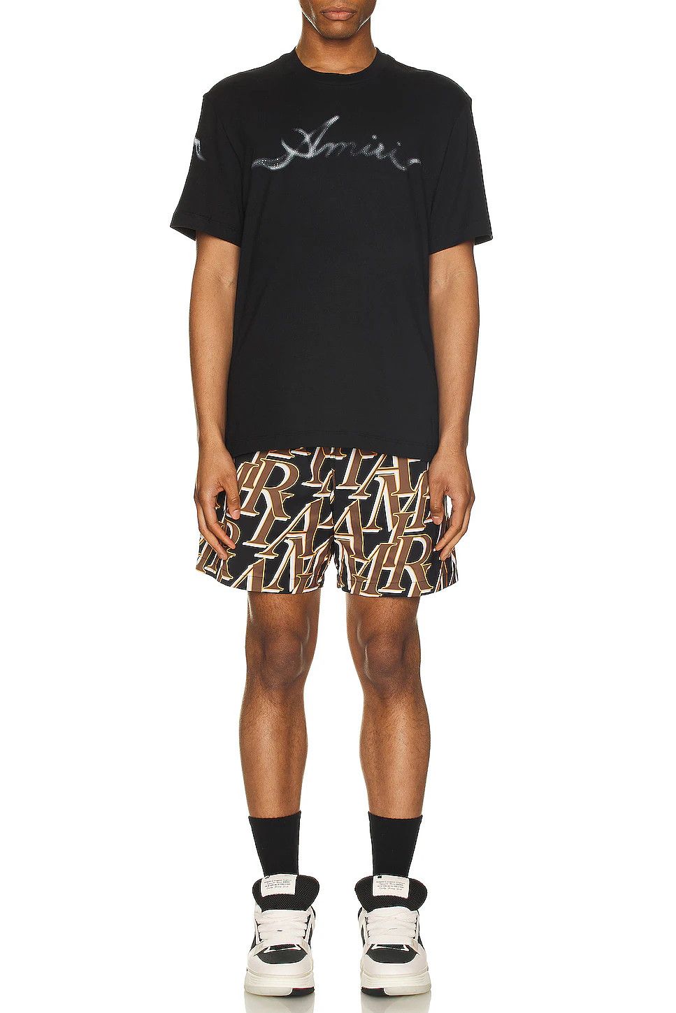Amiri oc11z0225 Stacked Print Swim Trunks Short in Multicolor Size US 36 / EU 52 - 4 Thumbnail