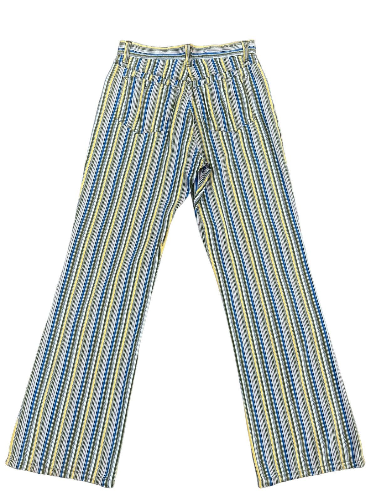 Nicole Club 90s Nicole Club Japan Psychedelic Striped Jeans Flare Pant Size US 28 / EU 44 - 2 Thumbnail