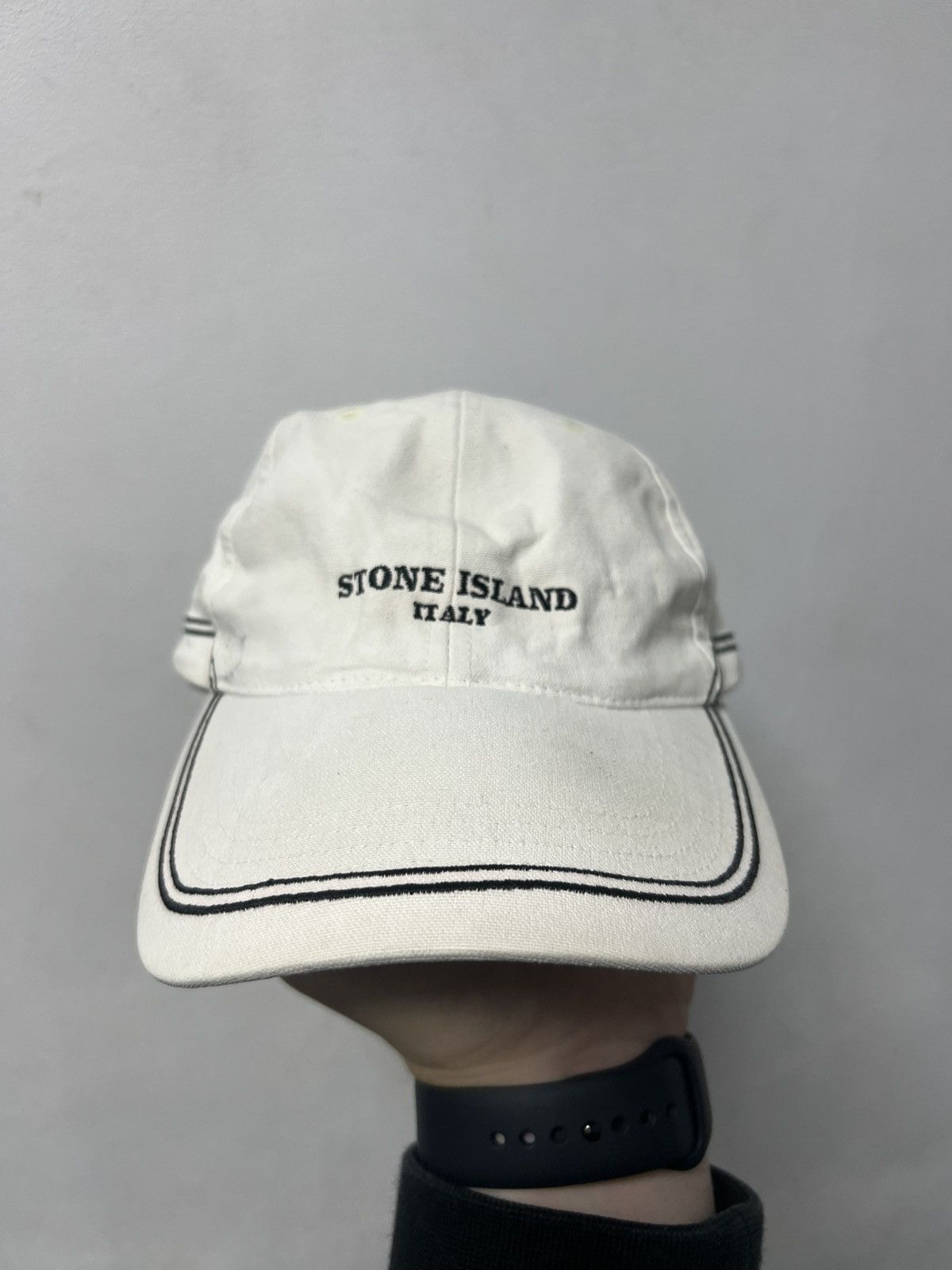 Massimo Osti Vintage Stone Island Cap Logo White Size ONE SIZE - 2 Thumbnail