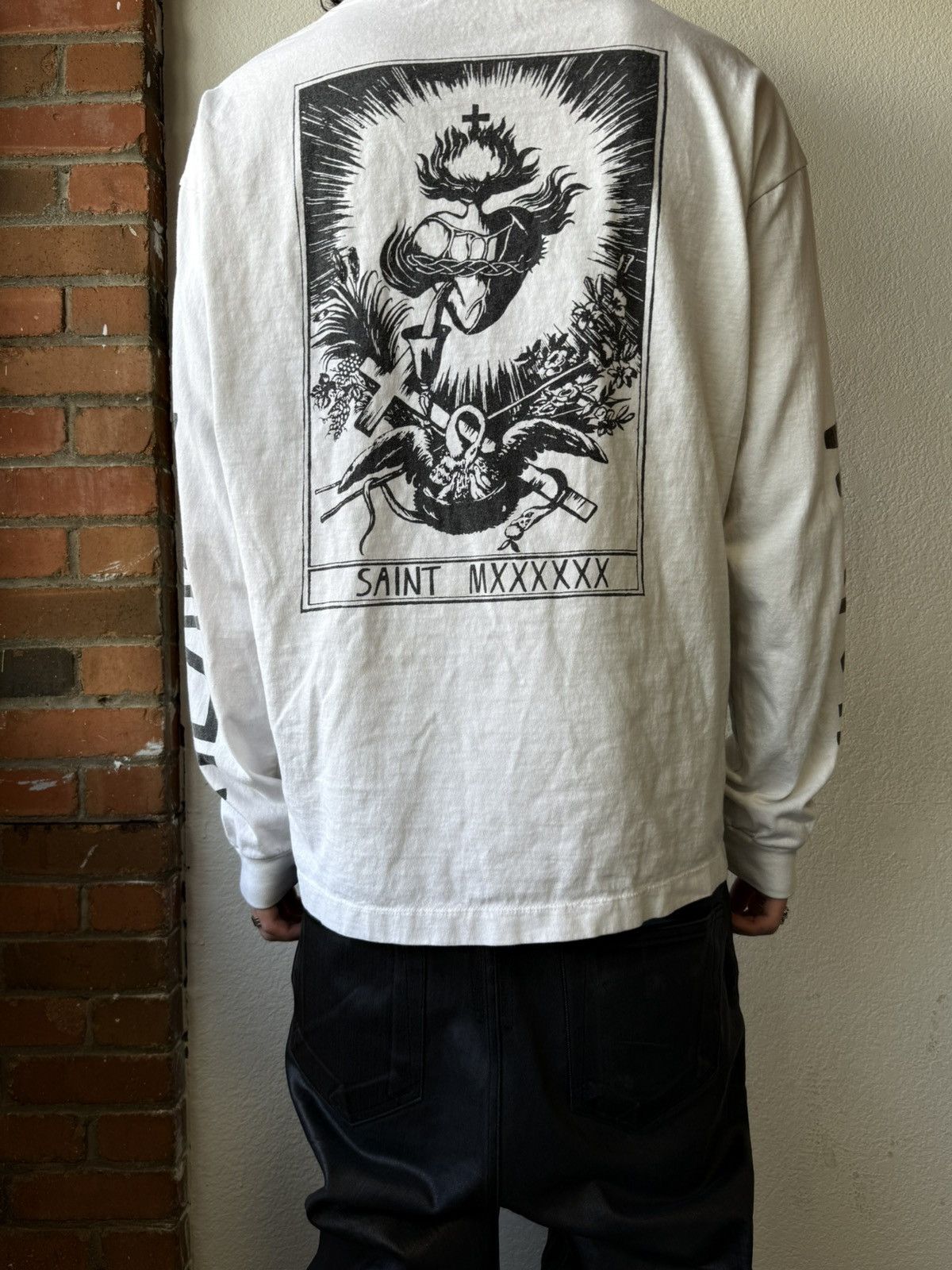 Saint Michael Saint Michael War In Heaven Long Sleeve T-Shirt Size US XL / EU 56 / 4 - 4 Thumbnail