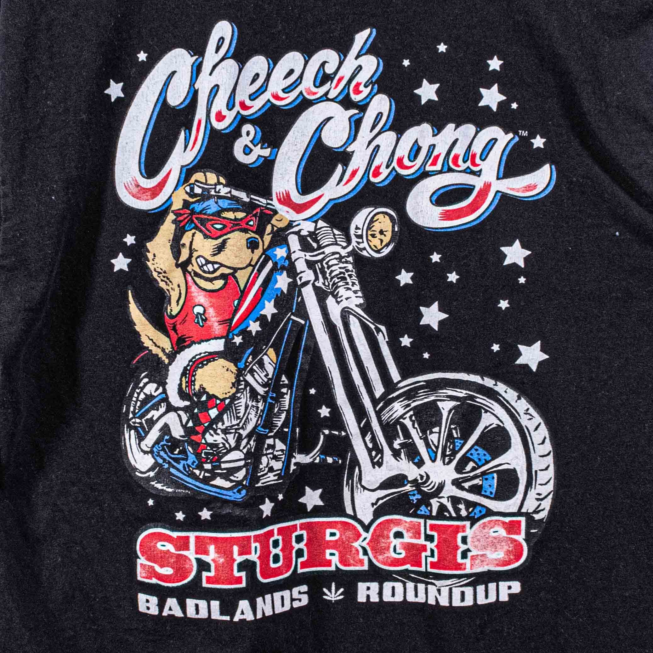 Vintage Cheech & Chong Sturgis Badland Round Up T-Shirt Long Sleeve Size US M / EU 48-50 / 2 - 7 Thumbnail