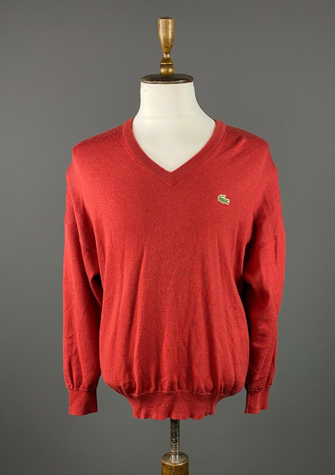 Lacoste Men Vintage Chemise Lacoste Red Wool Sweater Size 8 Size US M / EU 48-50 / 2 - 1 Thumbnail