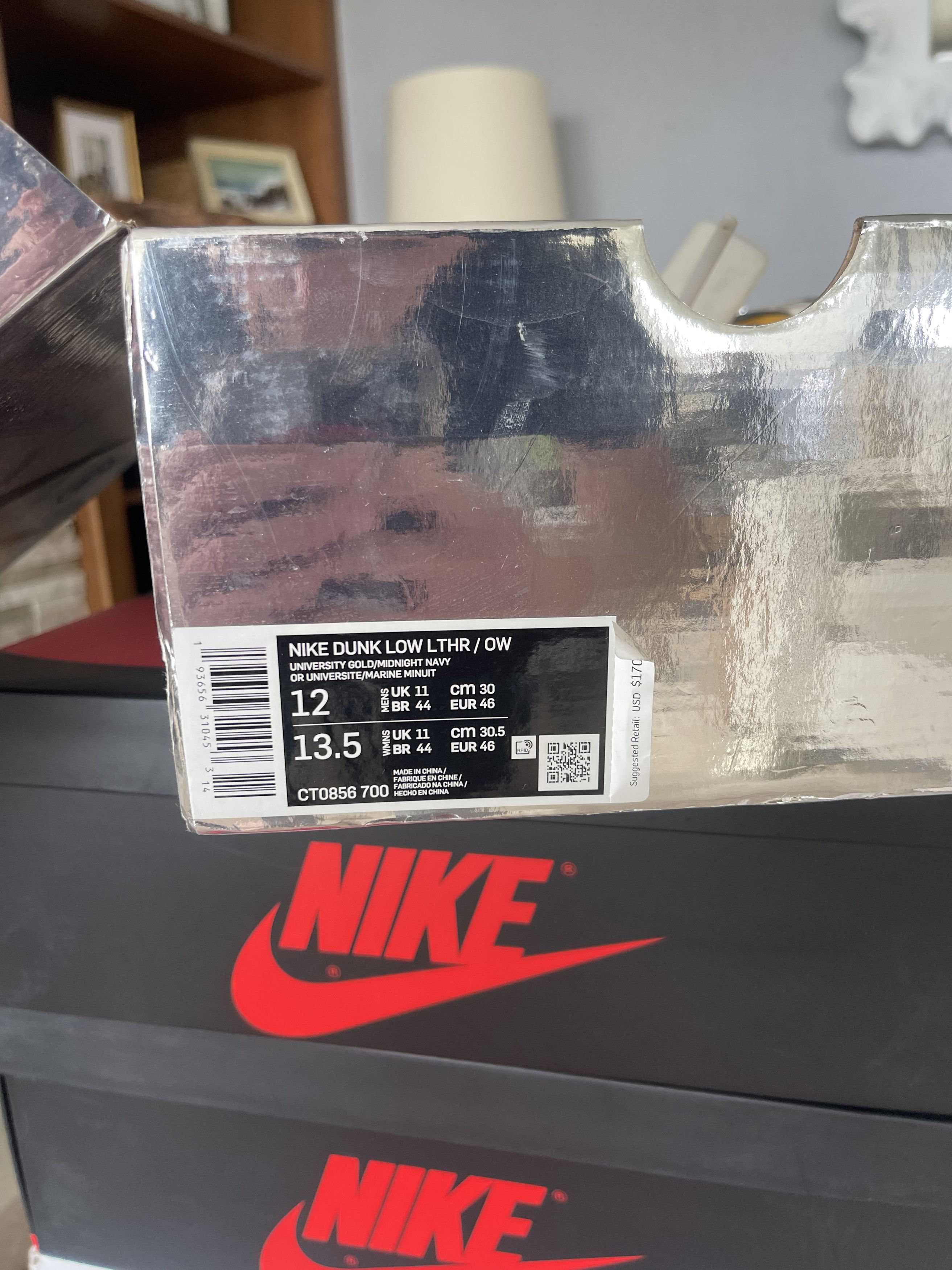 Nike × Off-White Off White Dunk Low Michigan Size 12 Size US 12 / EU 45 - 5 Thumbnail