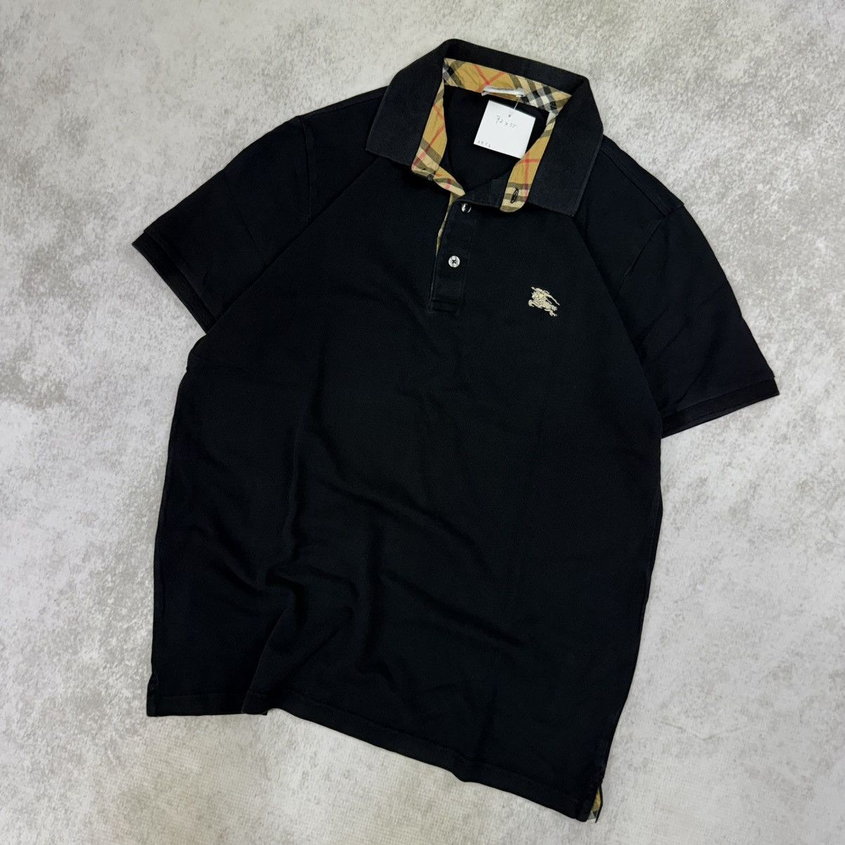 Burberry Burberry london england black poloshirt Size US L / EU 52-54 / 3 - 2 Thumbnail