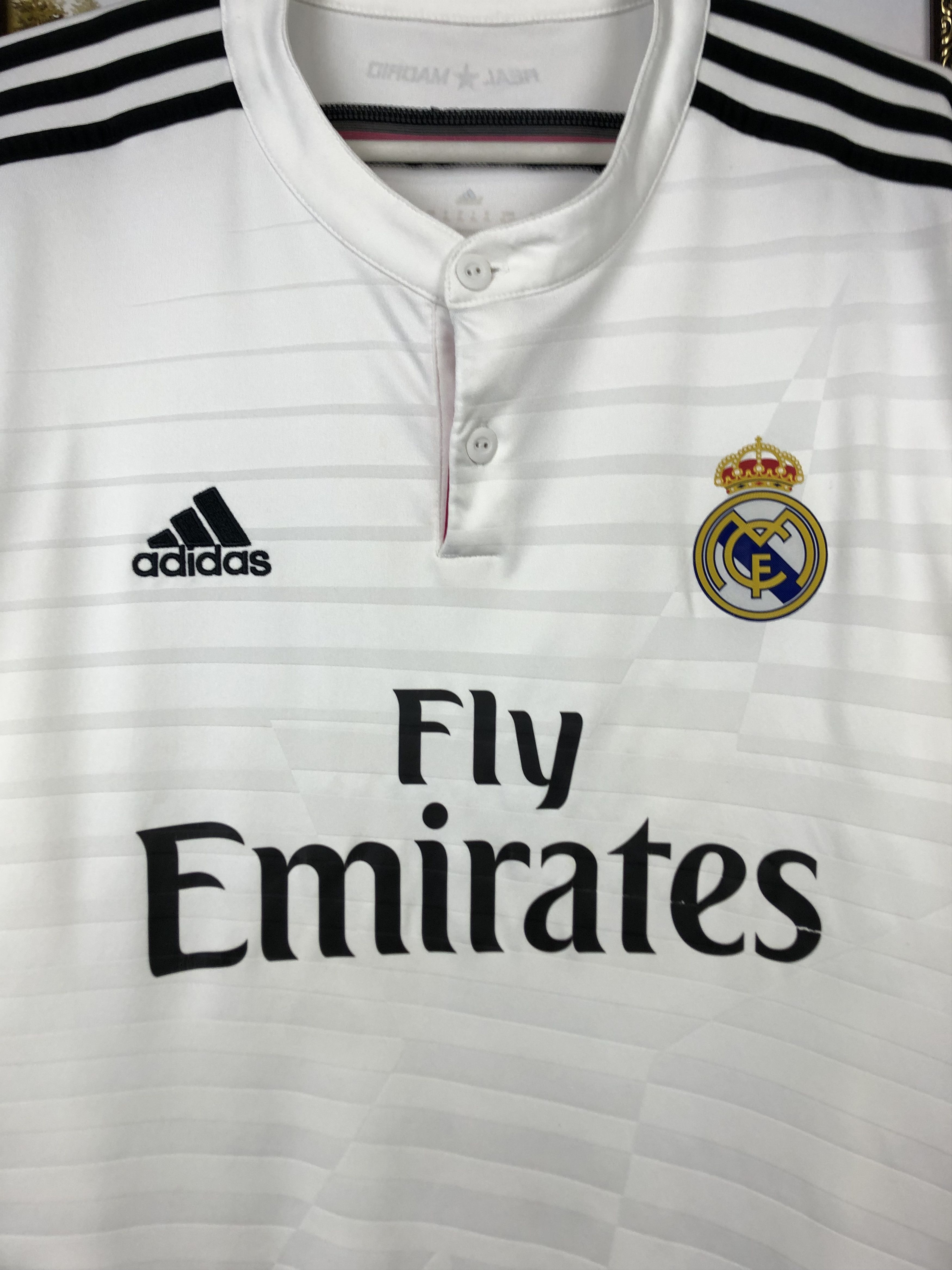 Adidas Real Madrid Home football shirt 2014 Soccer Adidas Jersey Size US XXL / EU 58 / 5 - 3 Thumbnail