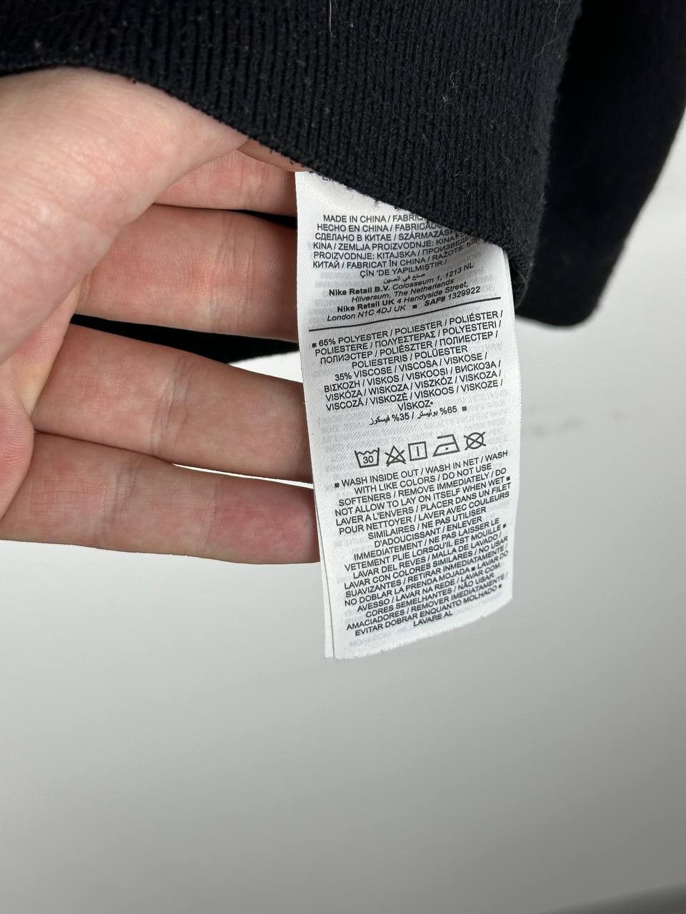 Nike × Vintage Drill Y2K Nike AIR Wool Big Logo Rugby Polo Sweater Size US M / EU 48-50 / 2 - 8 Thumbnail