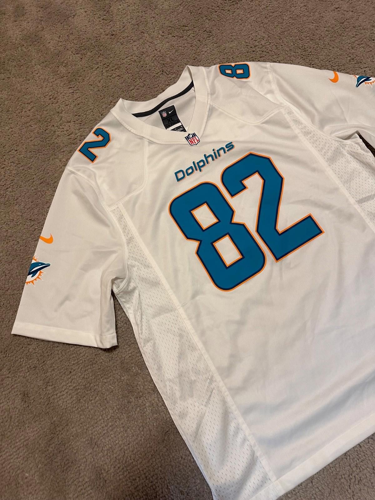 Nike Miami Dolphins NFL Football Mens Nike Jersey #82 Hartline XL Size US XL / EU 56 / 4 - 3 Thumbnail