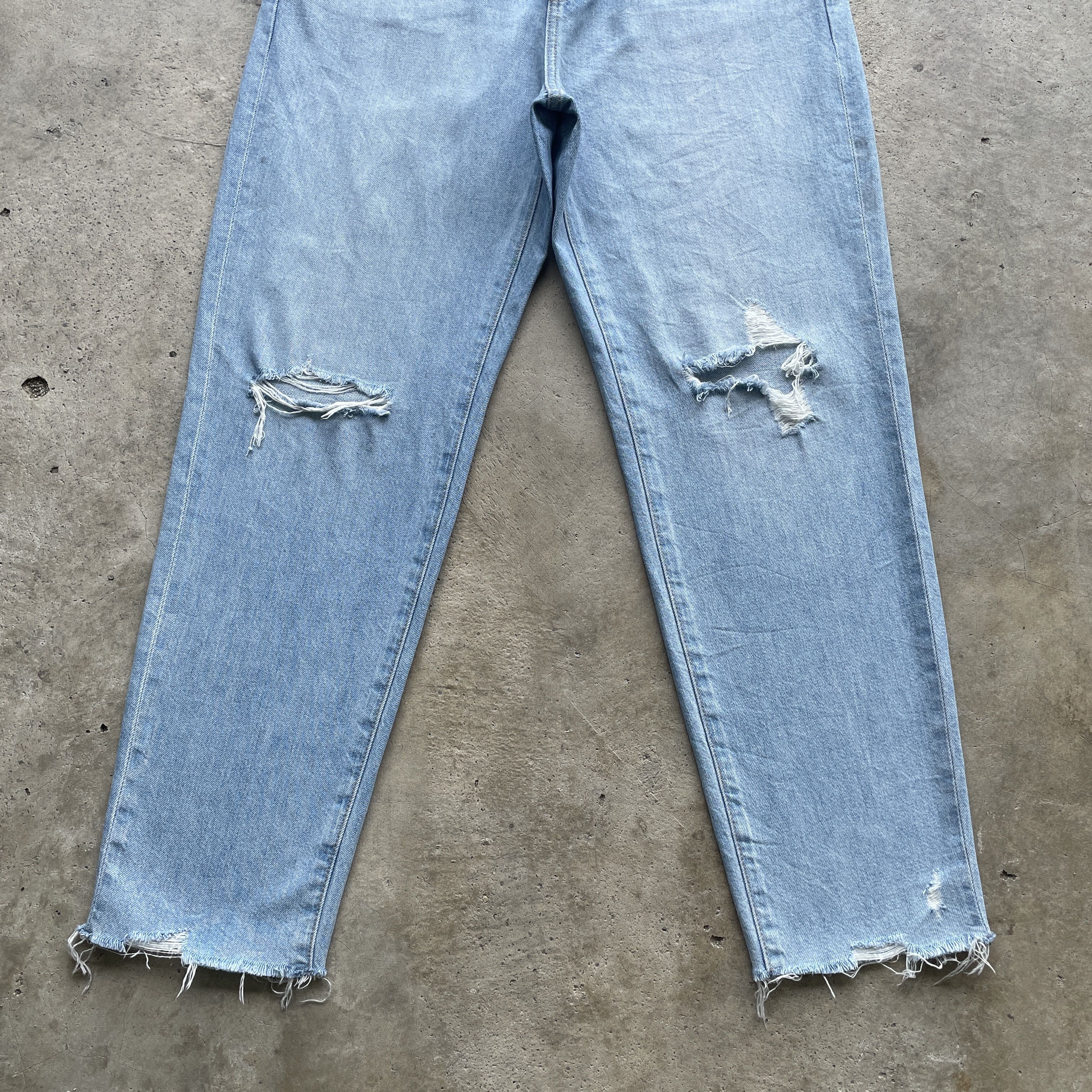 Japanese Brand VINTAGE JAPANESE JEANS DISTRESSED FADED RIPPED DENIM PANTS Size US 30 / EU 46 - 4 Thumbnail