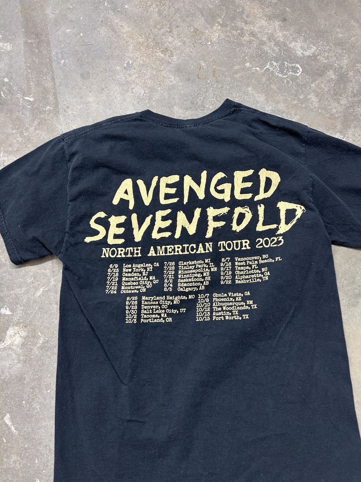 Band Tees Avenged Sevenfold Skull Grunge Band Tee Size US M / EU 48-50 / 2 - 2 Thumbnail