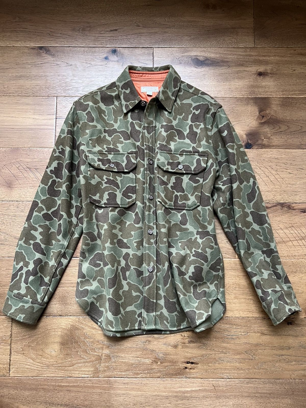 Wallace & Barnes Wallace and Barnes J. Crew Camo Shirt Jacket Medium Shacket Size US M / EU 48-50 / 2 - 9 Thumbnail
