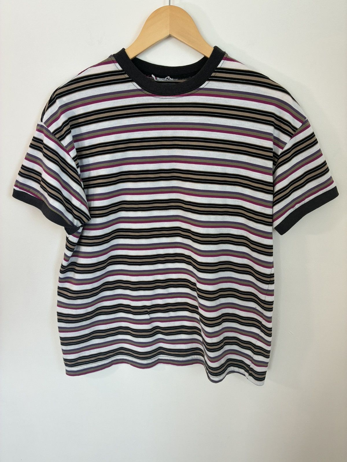 Vintage Vintage Distressed Blank Striped Ringer Tee Size US M / EU 48-50 / 2 - 1 Thumbnail