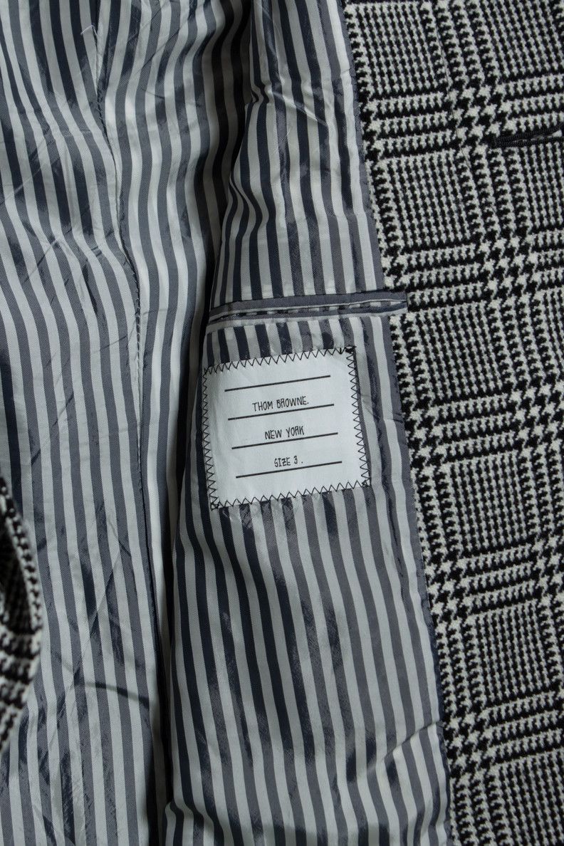 Thom Browne Thom Browne, Check pied de poule blazer coat Size US L / EU 52-54 / 3 - 6 Thumbnail