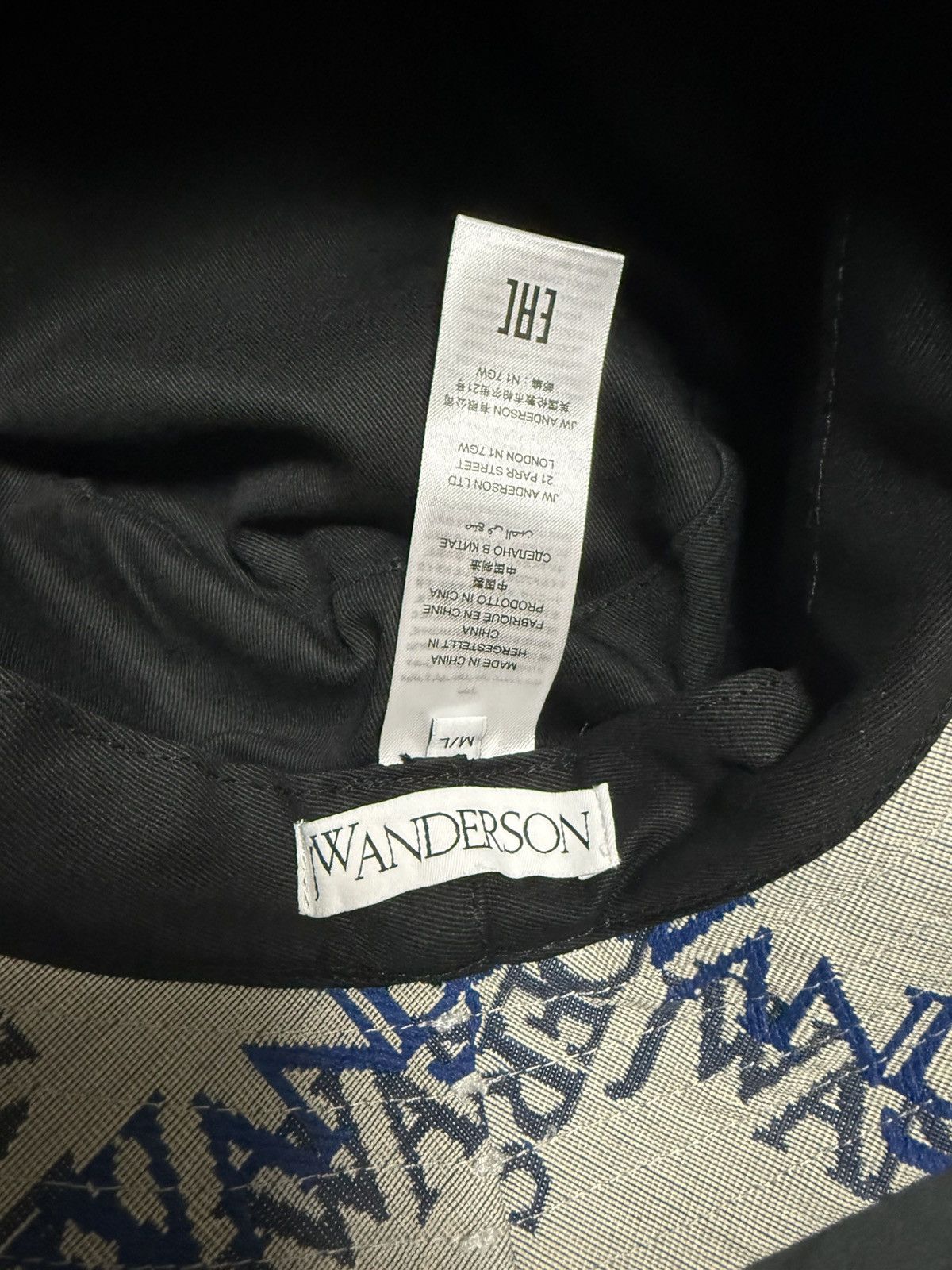 JW Anderson JW Anderson Logo Asymmetric Bucket Hat Size ONE SIZE - 5 Thumbnail