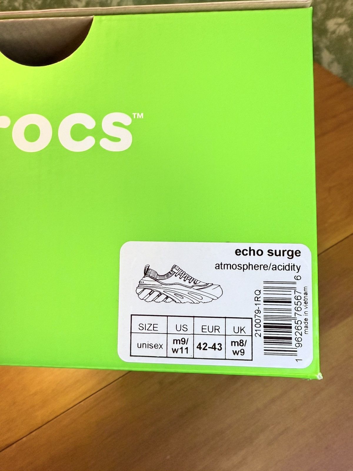 Crocs New Size 9 Crocs Echo Surge Atmosphere 2100791RQ Size US 9 / EU 42 - 18 Thumbnail