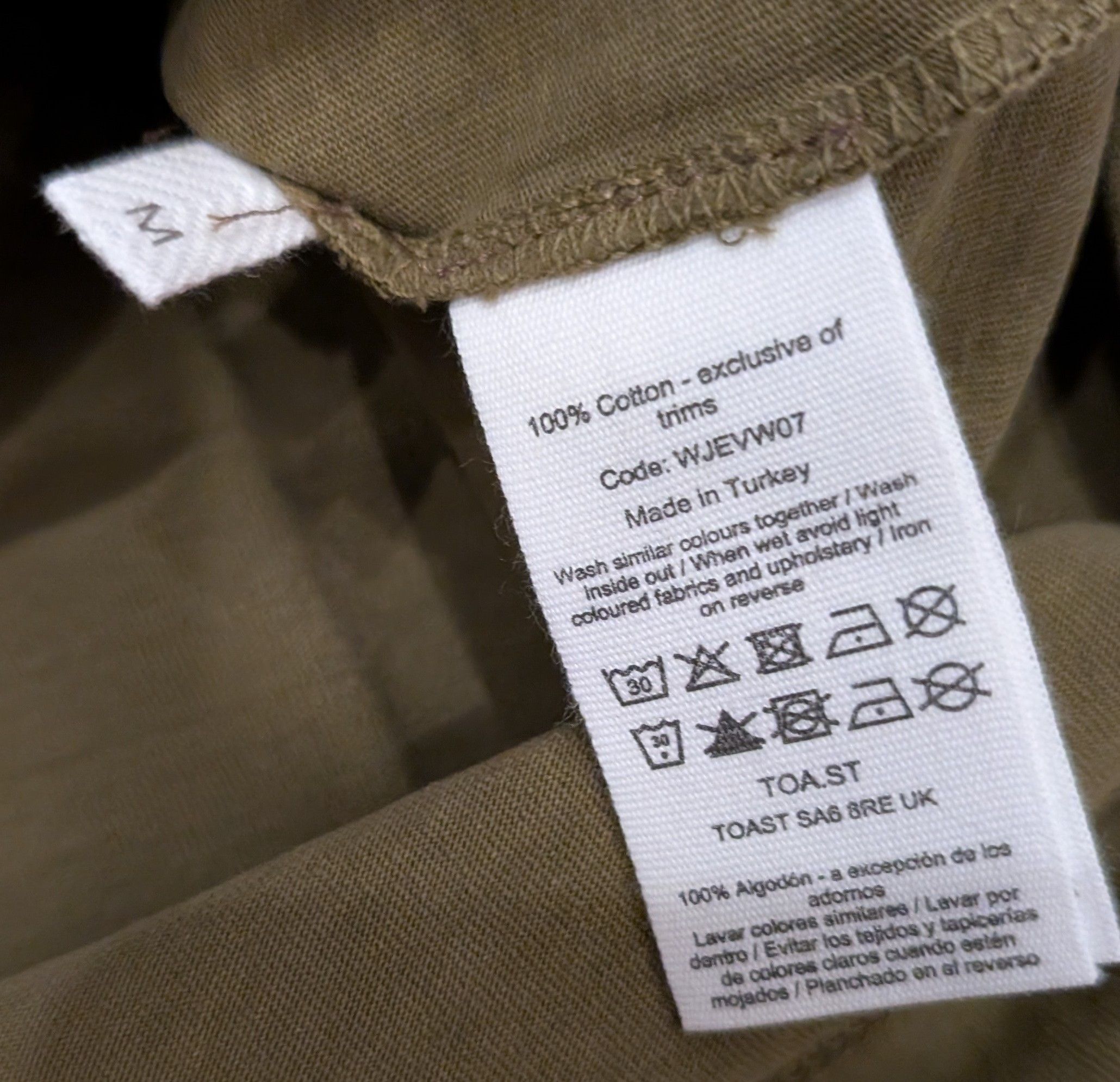 Other NWT TOAST Patch Pocket Cotton T-shirt Brass Size M / US 6-8 / IT 42-44 - 4 Thumbnail
