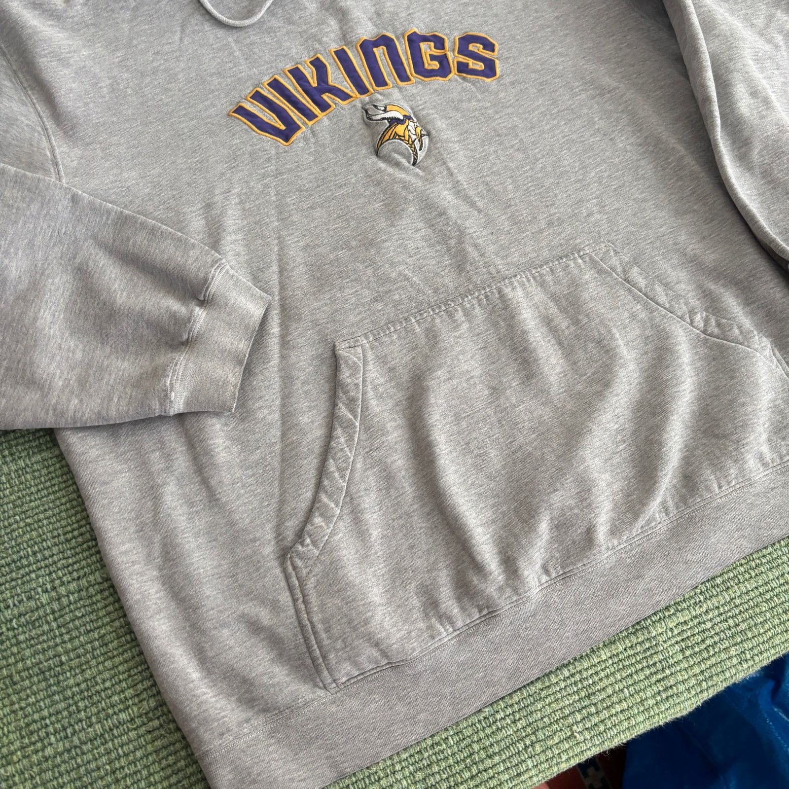 NFL × Reebok × Vintage Y2K Vintage Cotton Minnesota Vikings Reebok Hoodie Size US XL / EU 56 / 4 - 8 Thumbnail