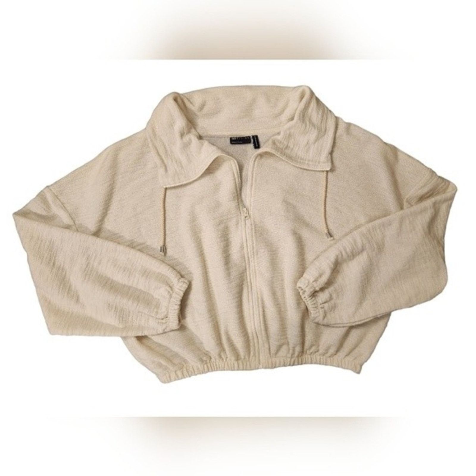Asos ASOS Nubby Oversized Cropped Jacket 14 XL Size XL / US 12-14 / IT 48-50 - 6 Thumbnail