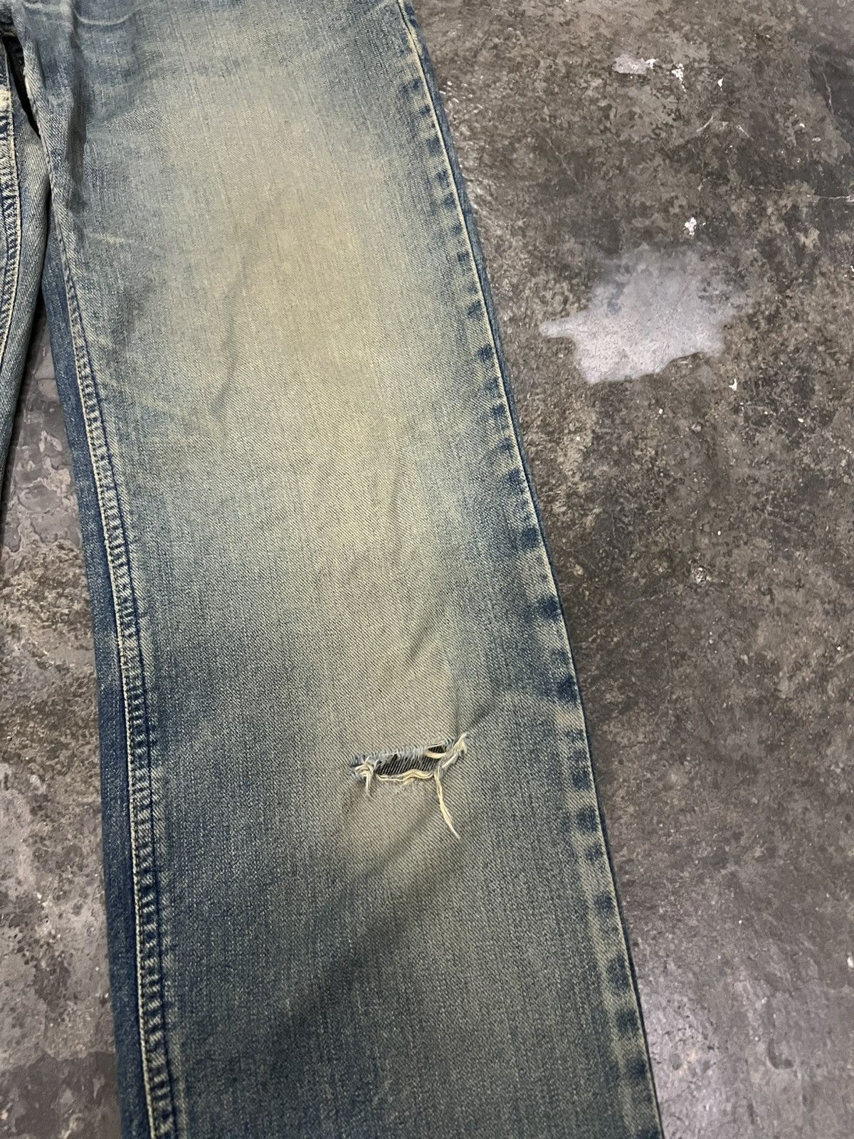 Japanese Brand LEE RIDERS DISTRESSED JEAN Size US 28 / EU 44 - 5 Thumbnail