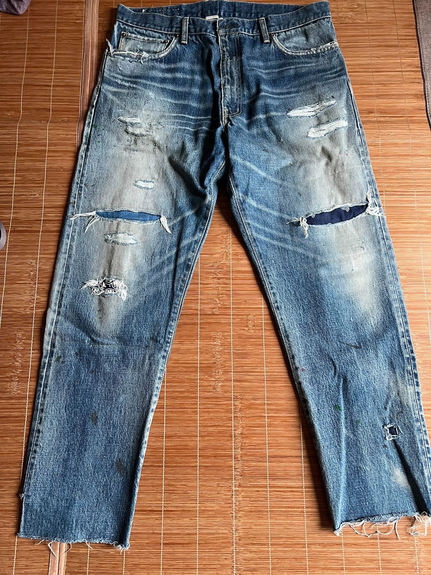 Visvim visvim 22aw ict journeyman jm cashew flower Cow King jeans Size US 34 / EU 50 - 1 Thumbnail