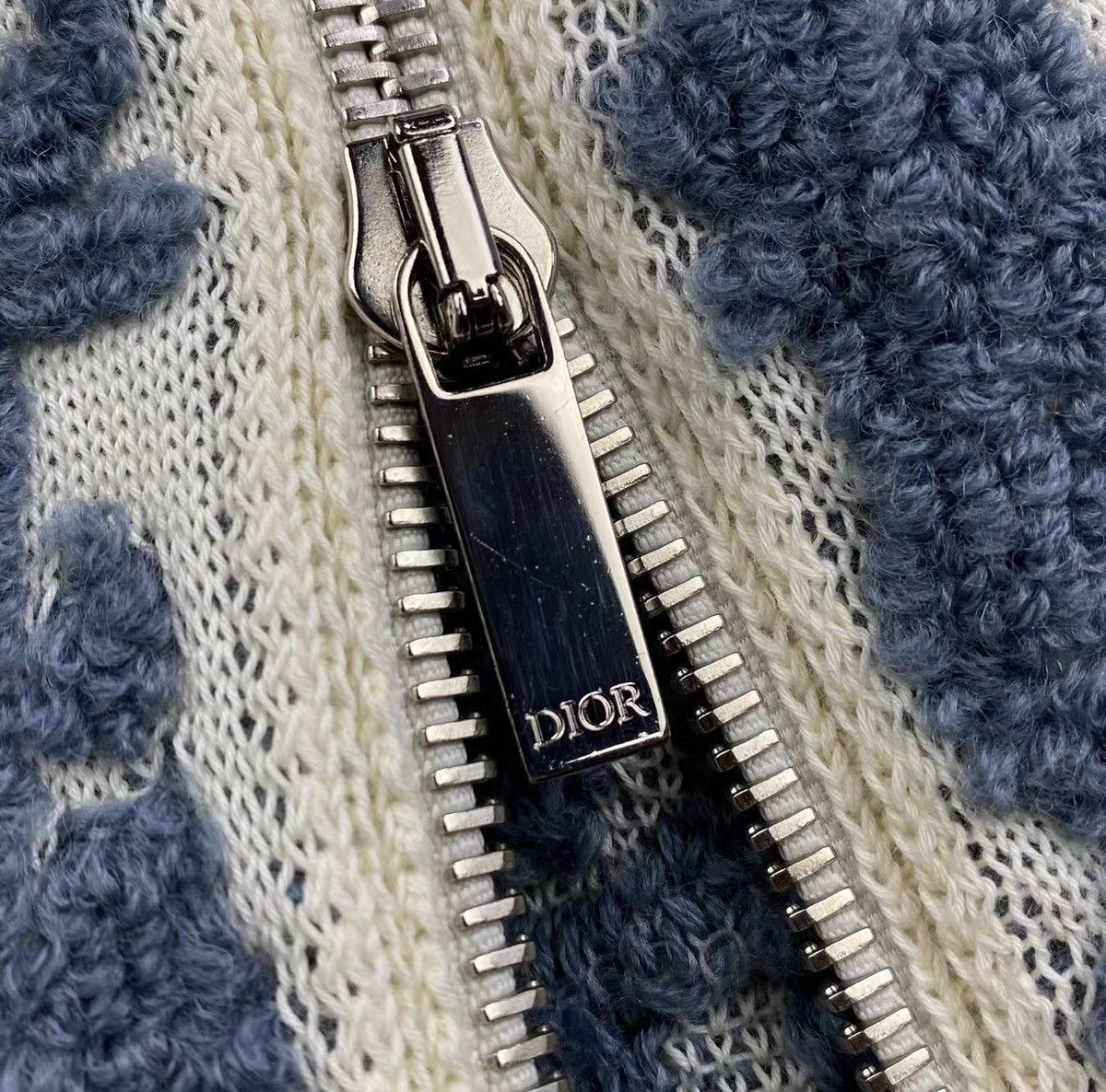 Dior Dior Blue And White Zipper Sweater Size US M / EU 48-50 / 2 - 3 Thumbnail