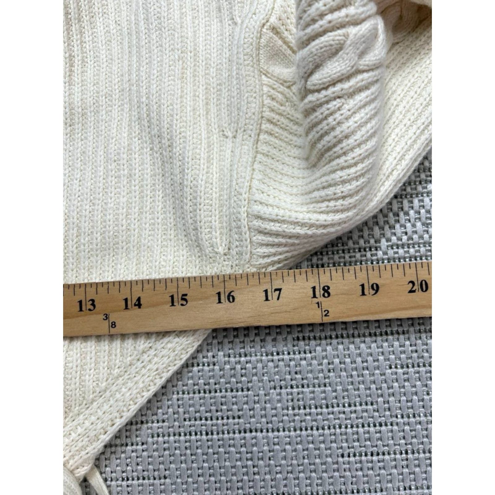 Vintage Maeve Cardigan Sweater Women XXS Beige Cotton Cable Knit Belted Casual New Size XXS / US 00 / IT 34 - 6 Thumbnail