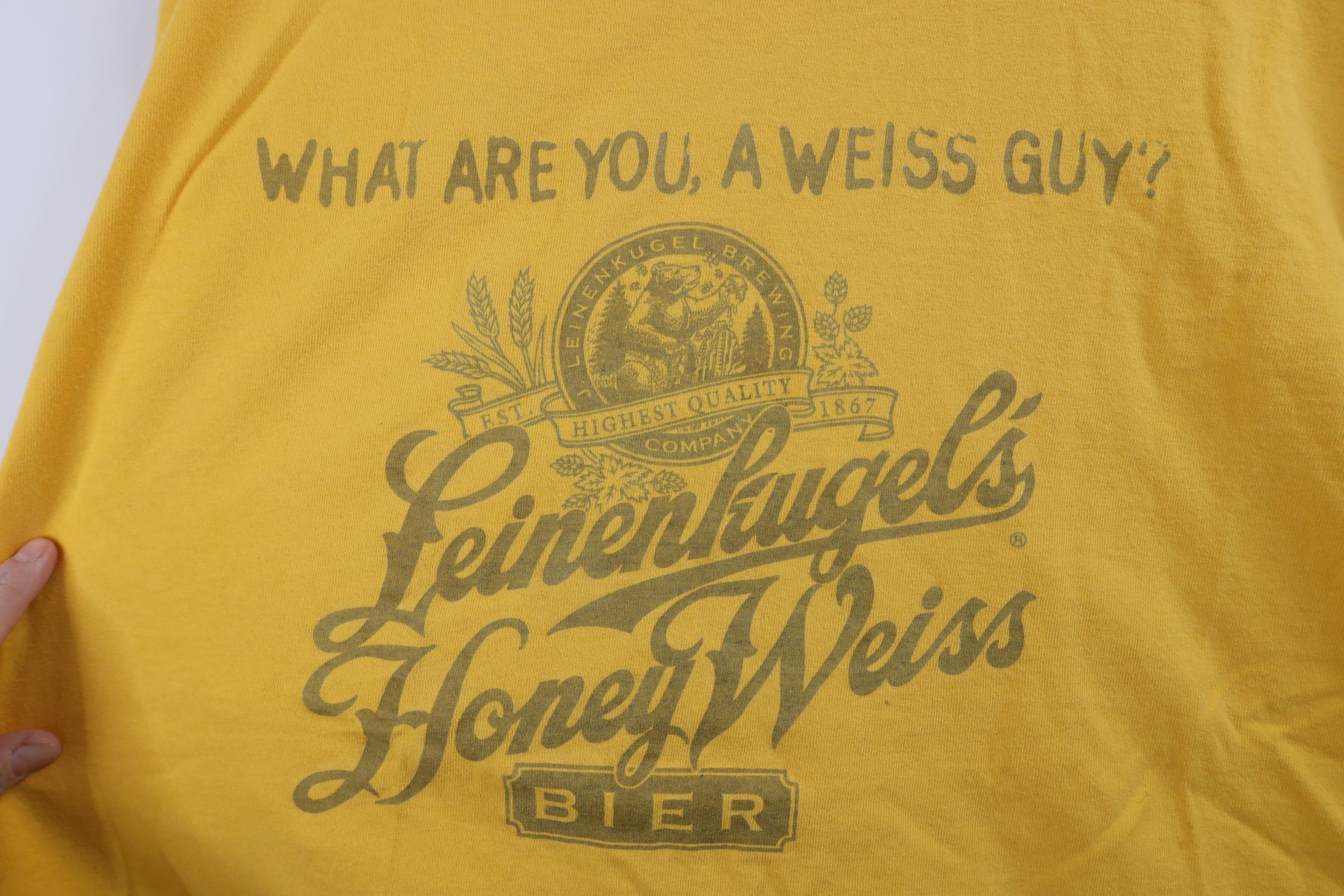 Vintage Vintage 90s Leinenkugels Honey Weiss Bier Beer T-Shirt USA Size US XXL / EU 58 / 5 - 4 Thumbnail