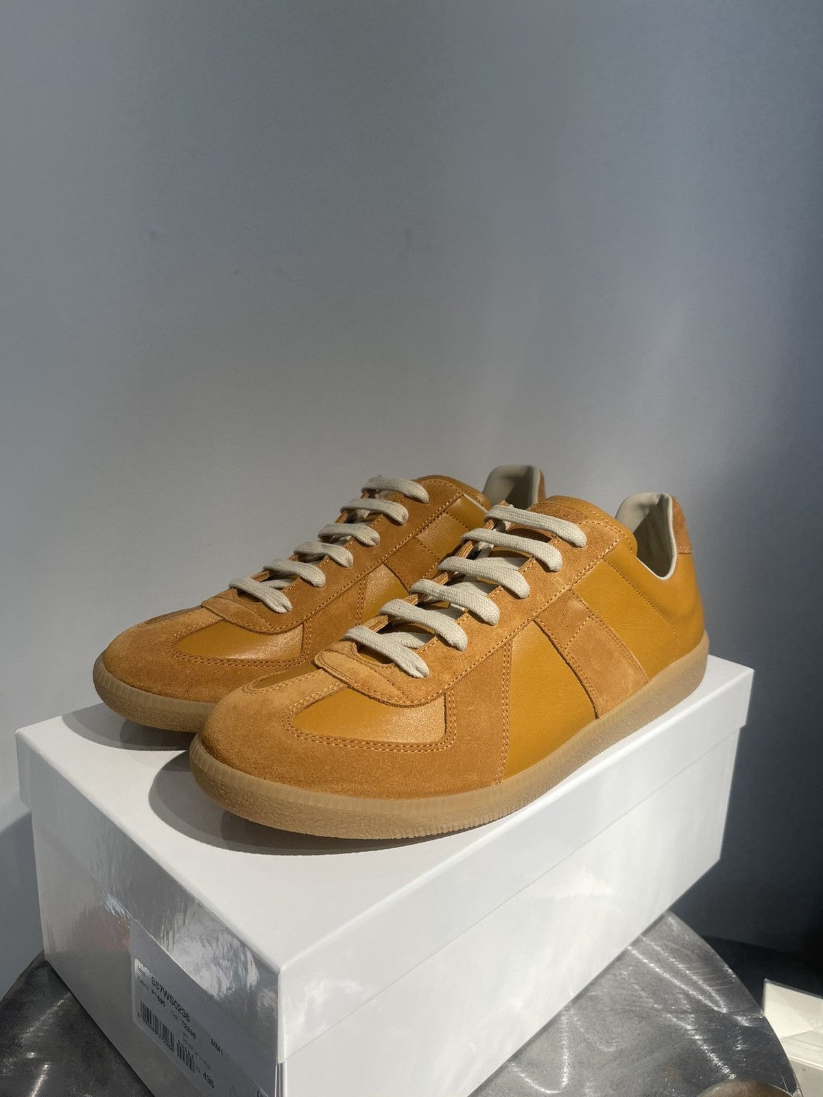 Maison Margiela Maison Margiela Replica GAT Sneakers Mustard 43.5 | Grailed