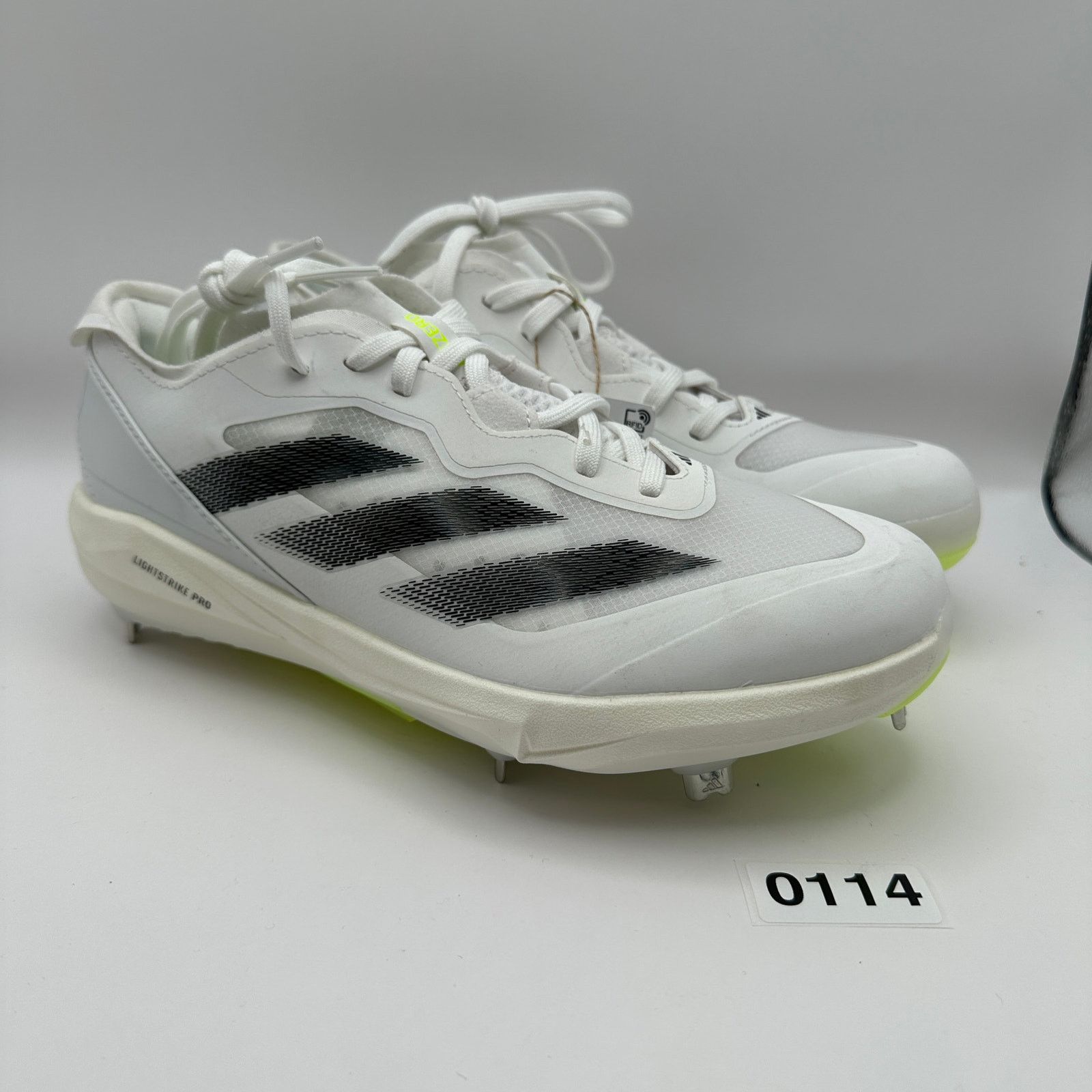 Adidas Adidas Adizero Instinct+ Softball Cleats Wms 7.5 White/Neon Size US 7.5 / IT 37.5 - 3 Thumbnail