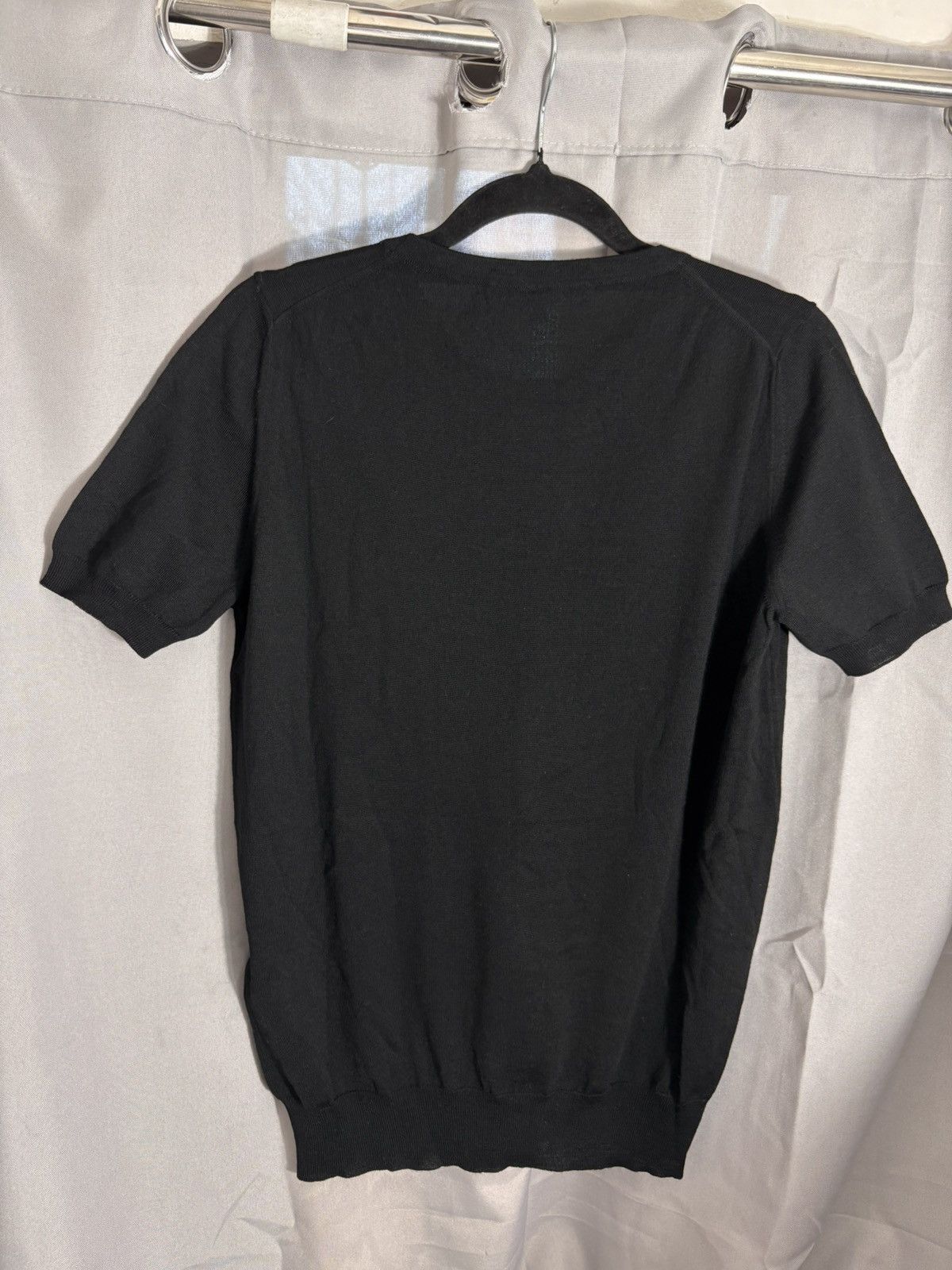 Gucci Gucci Black Short Sleeve Knit Top Size L / US 10 / IT 46 - 6 Thumbnail