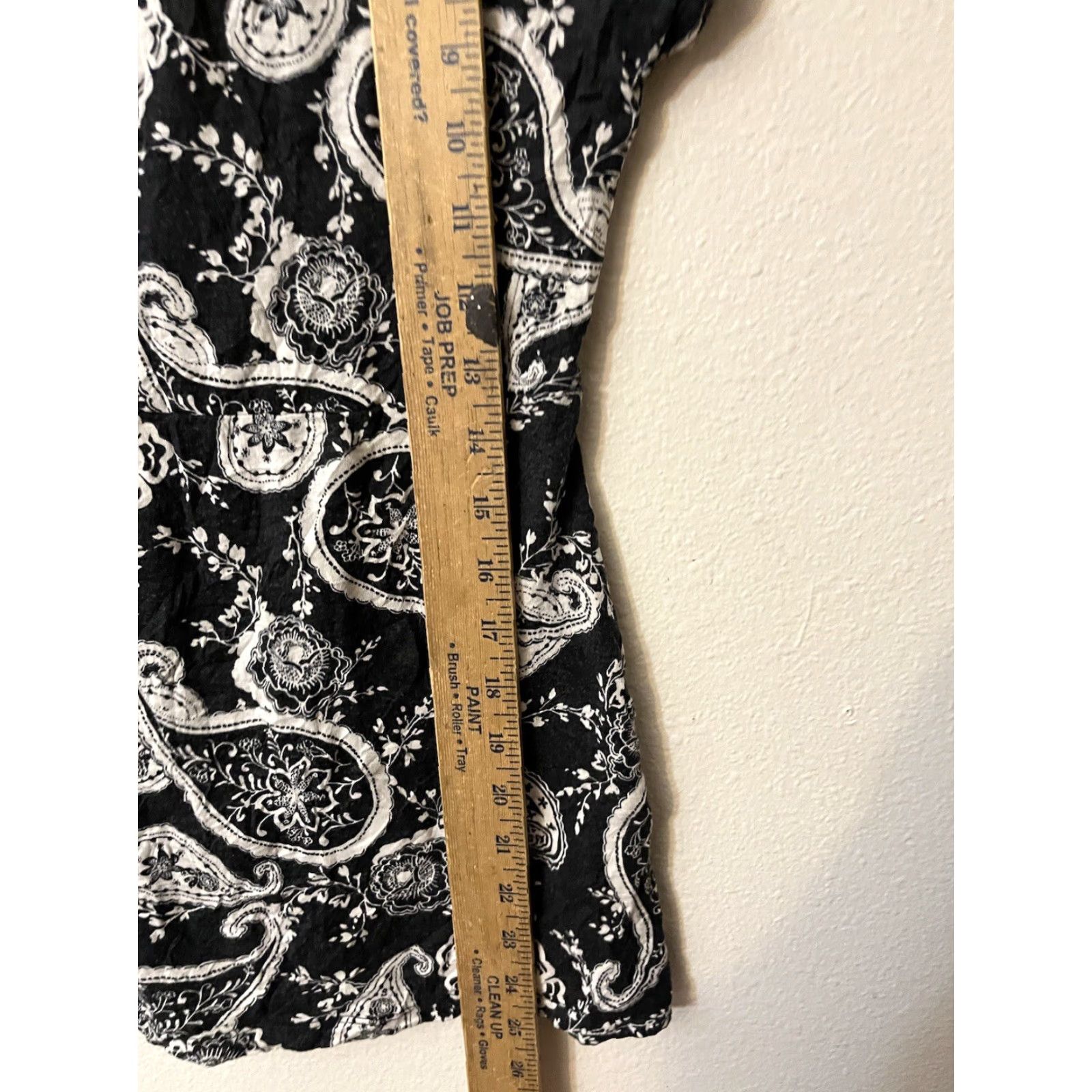 Loft Loft Blouse Shirt Women's Short Sleeve V-Neck Floral Black Size M Size M / US 6-8 / IT 42-44 - 4 Thumbnail