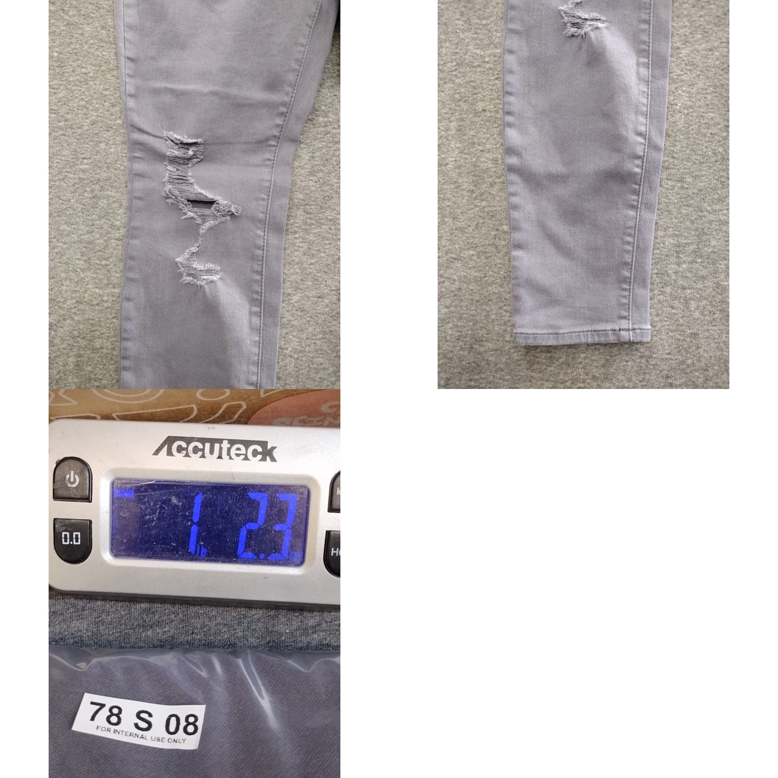 Vintage Universal Thread Distressed Straight Jeans Women's Dark Purple 8R 29" Regular Denim 5-Pocket Stretch Zipper Button Size 30" / US 8 / IT 44 - 8 Thumbnail