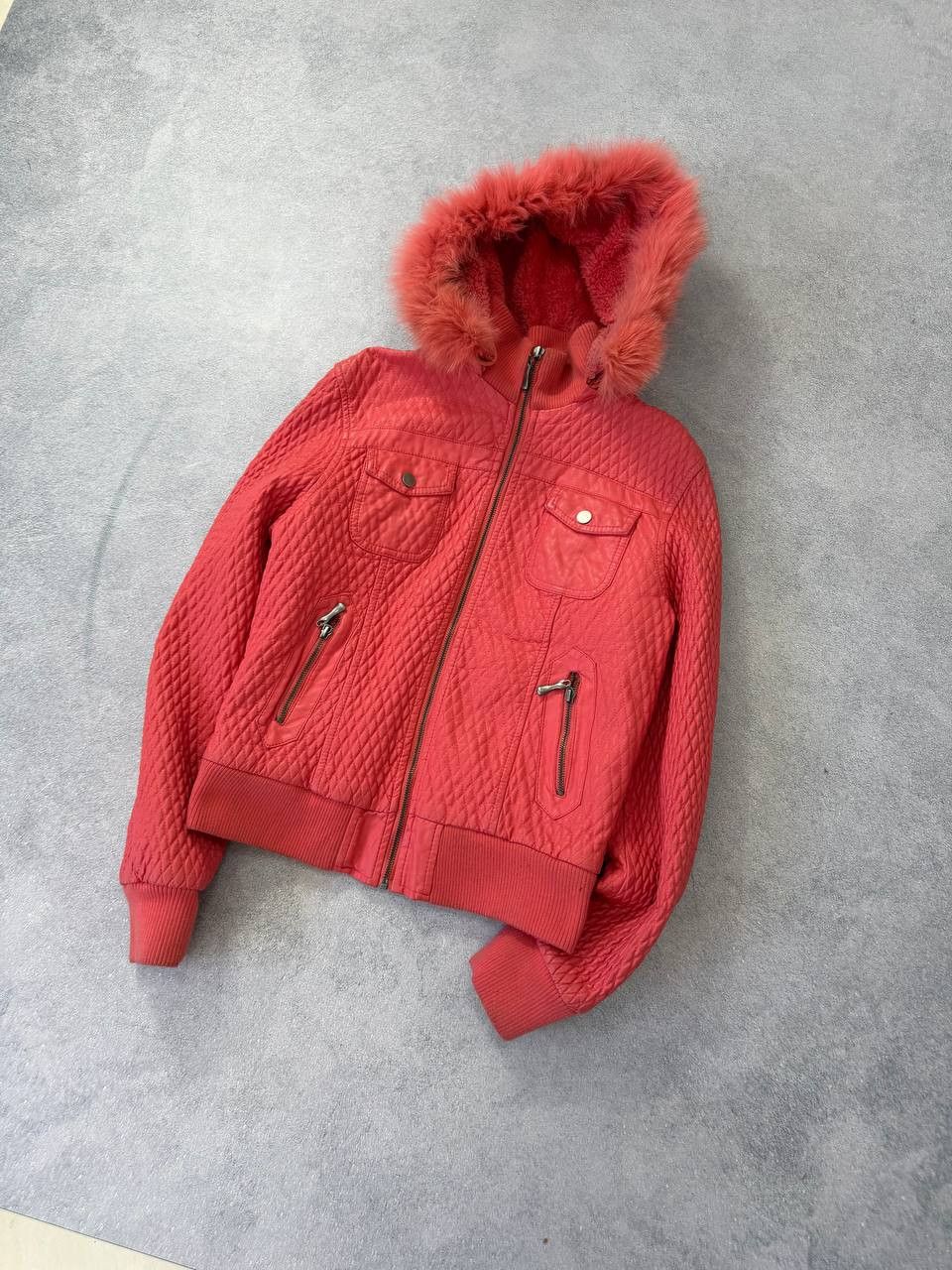 Japanese Brand 00s If Six Was Nine L.G.B. Style Fur Hood Jacket Size S / US 4 / IT 40 - 9 Thumbnail