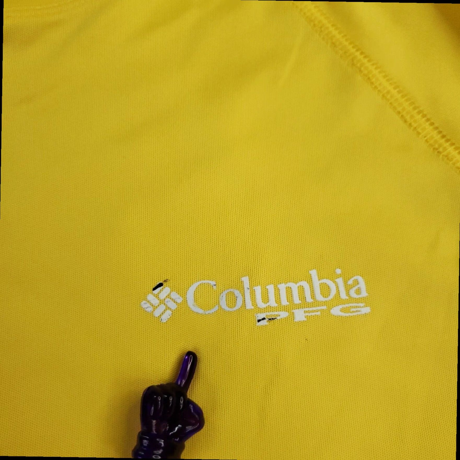 Vintage Columbia PFG Shirt Mens XL Yellow Short Sleeve Crew Neck Wicking Size US XL / EU 56 / 4 - 6 Thumbnail