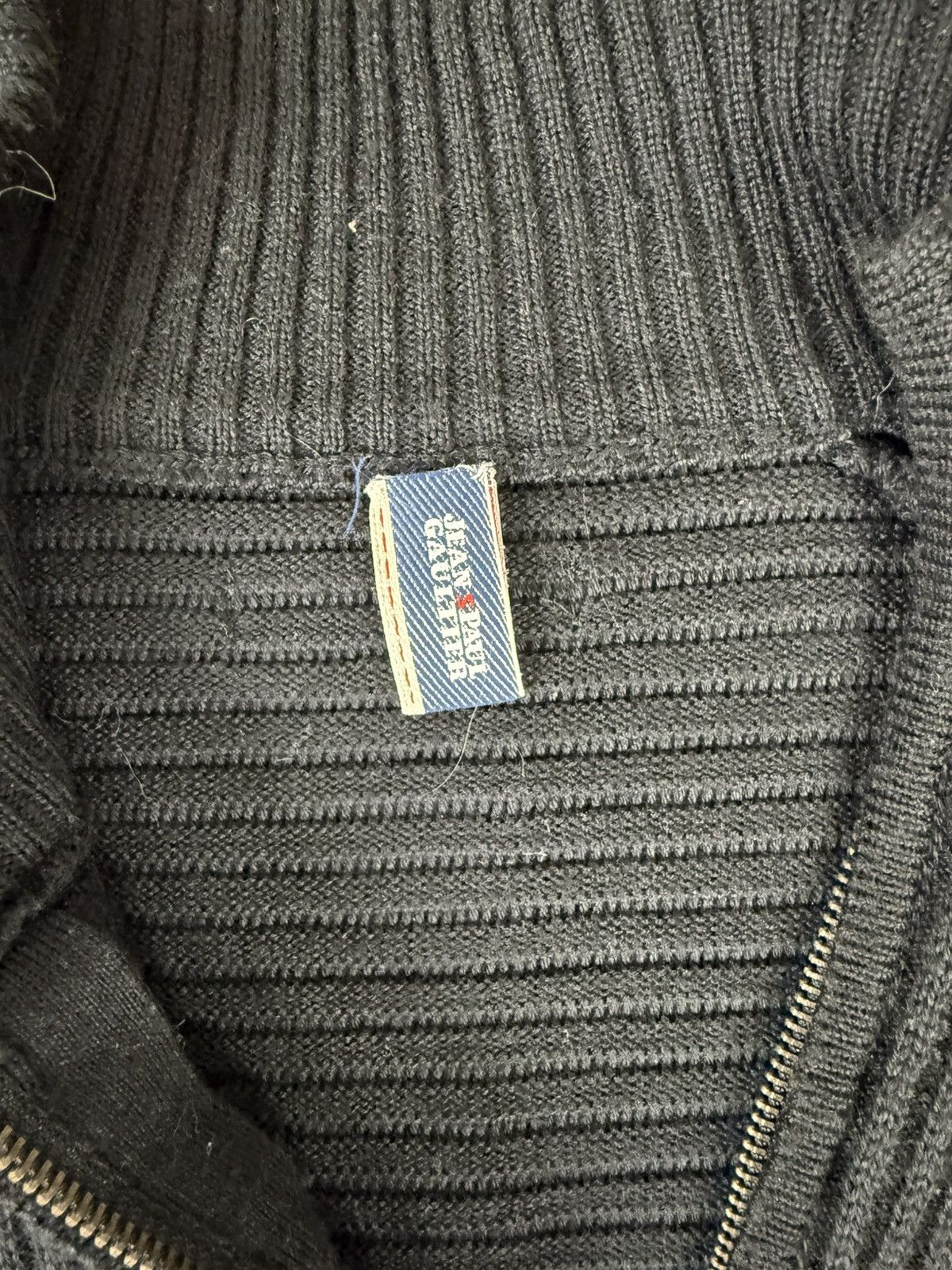 Jean Paul Gaultier Jean Paul Gaultier Ribbed Vintage Full Zip Knit Sweater Size US XL / EU 56 / 4 - 9 Thumbnail