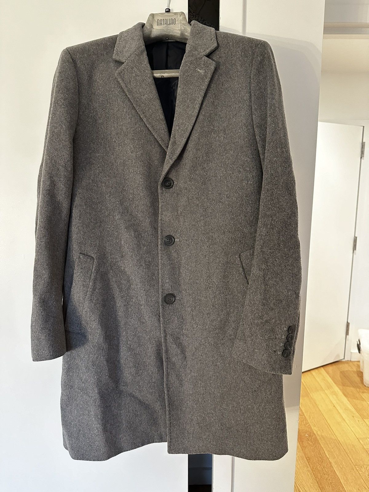 Saks Fifth Avenue Saks 5th Ave Coat — Charcoal — Wool — 40/50R Size US M / EU 48-50 / 2 - 1 Thumbnail
