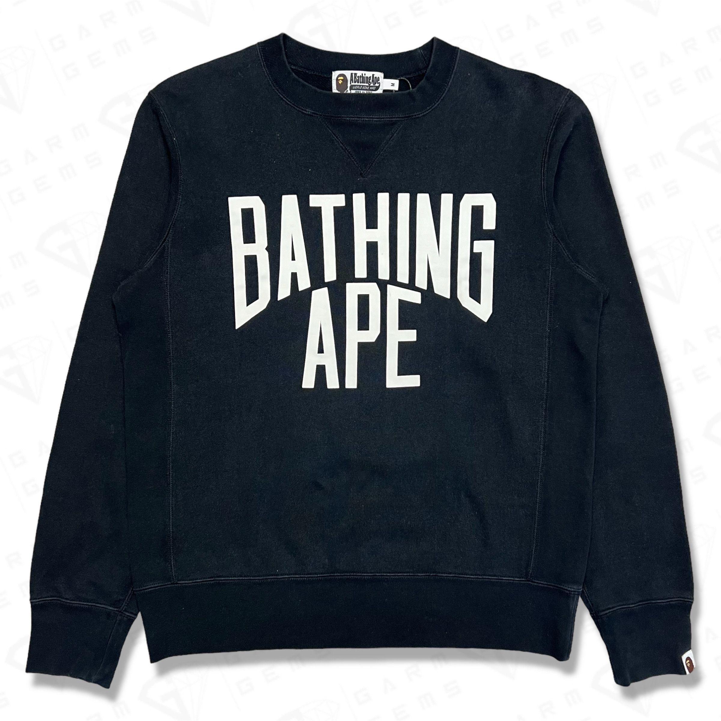 Bape A Bathing Ape Foam Print Logo Sweatshirt Size US M / EU 48-50 / 2 - 1 Thumbnail