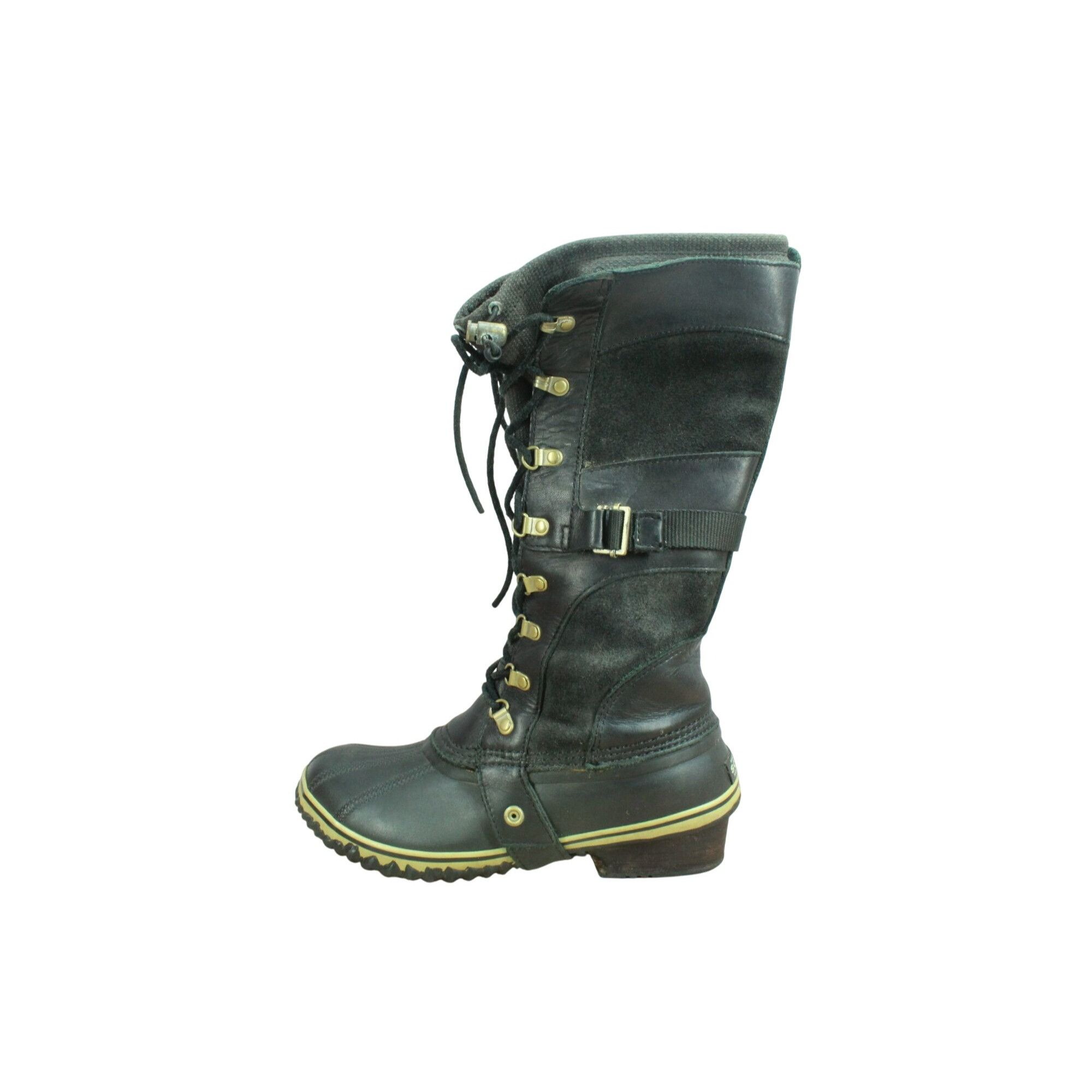 SOREL Sorel Conquest Carly Black Suede Winter Boots Women's 9.5 Size US 9.5 / IT 39.5 - 1 Thumbnail