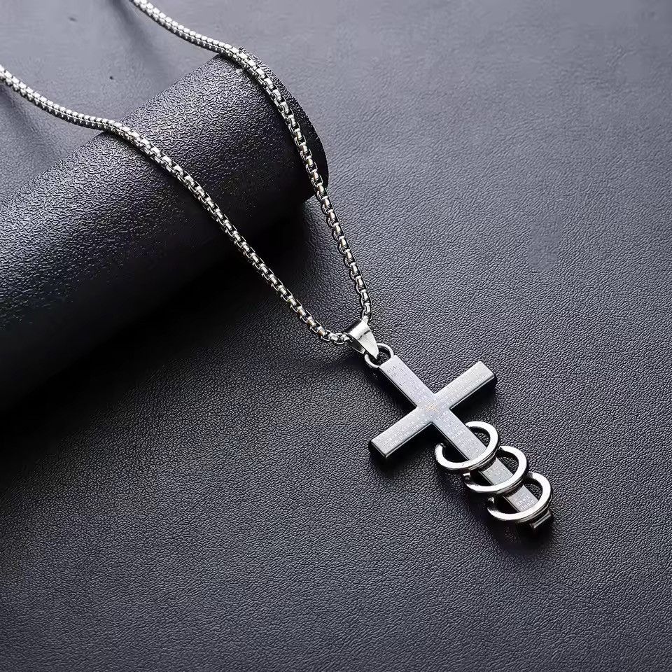 Japanese Brand Multi Cross Necklace Japan Y2K Vintage Archive 