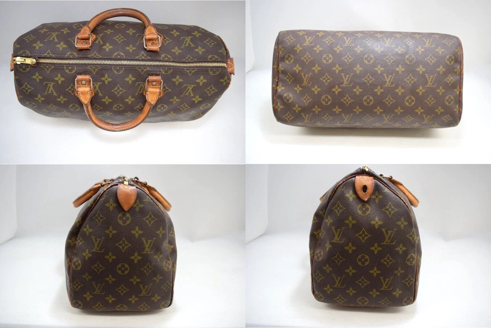 Louis Vuitton Auth Louis Vuitton Speedy 35 Handbag Monogram Canvas M41524 Size ONE SIZE - 4 Thumbnail