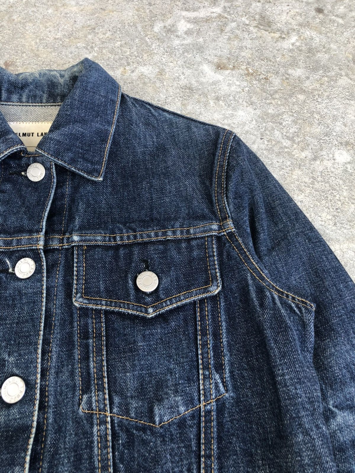 Helmut Lang Helmut Lang Denim Jacket Classic Denim Distressed Size US XS / EU 42 / 0 - 6 Thumbnail