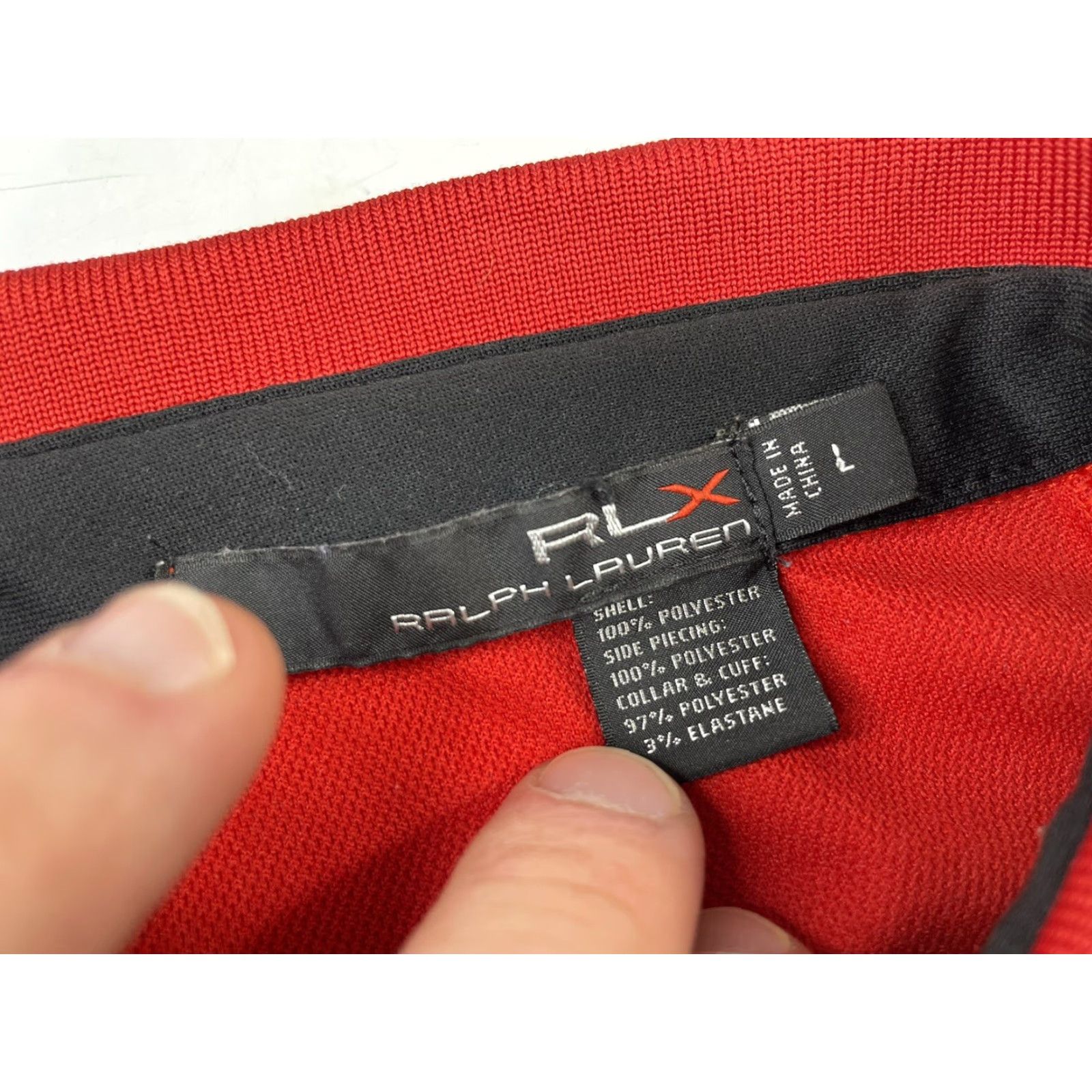 Ralph Lauren RLX Polo Golf Shirt Men Large Red Snap Button Whistling Straights RLX Polo Golf Shirt Size US L / EU 52-54 / 3 - 3 Thumbnail