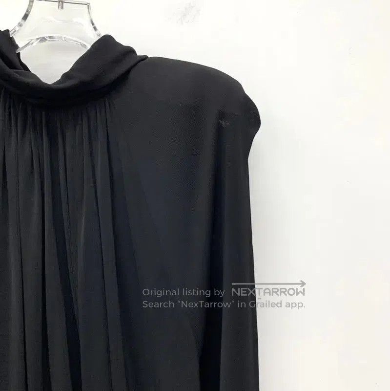 Yves Saint Laurent YSL Black Long Sleeve Dress Size S . Size S / US 4 / IT 40 - 3 Thumbnail