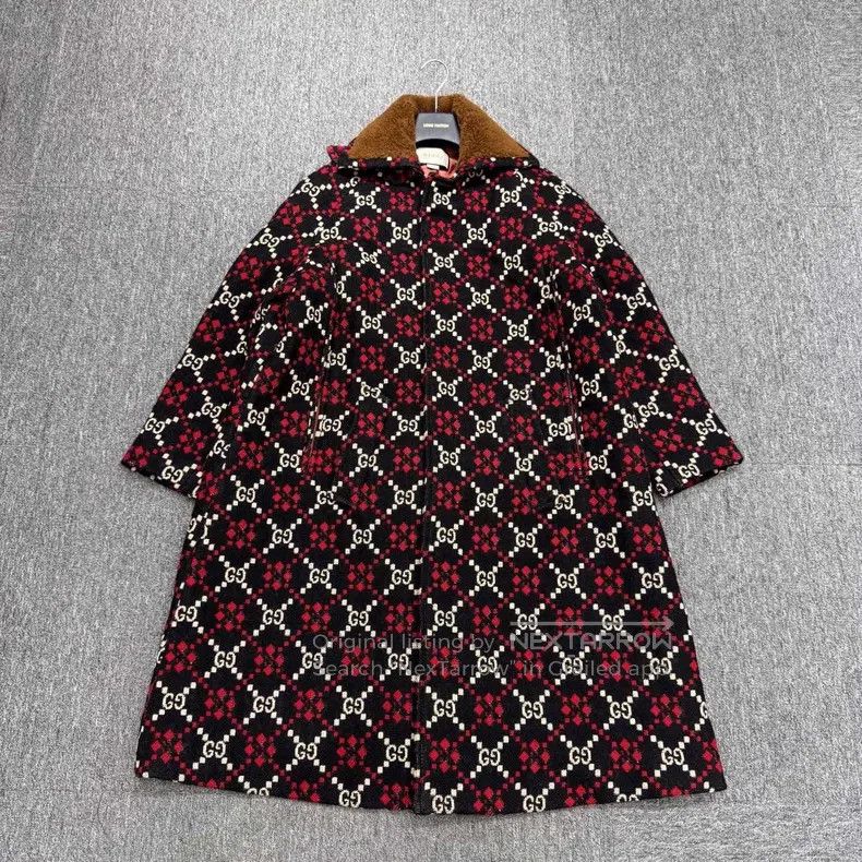 Gucci Gucci Double G full-print woollen coat Size XS / US 0-2 / IT 36-38 - 1 Thumbnail