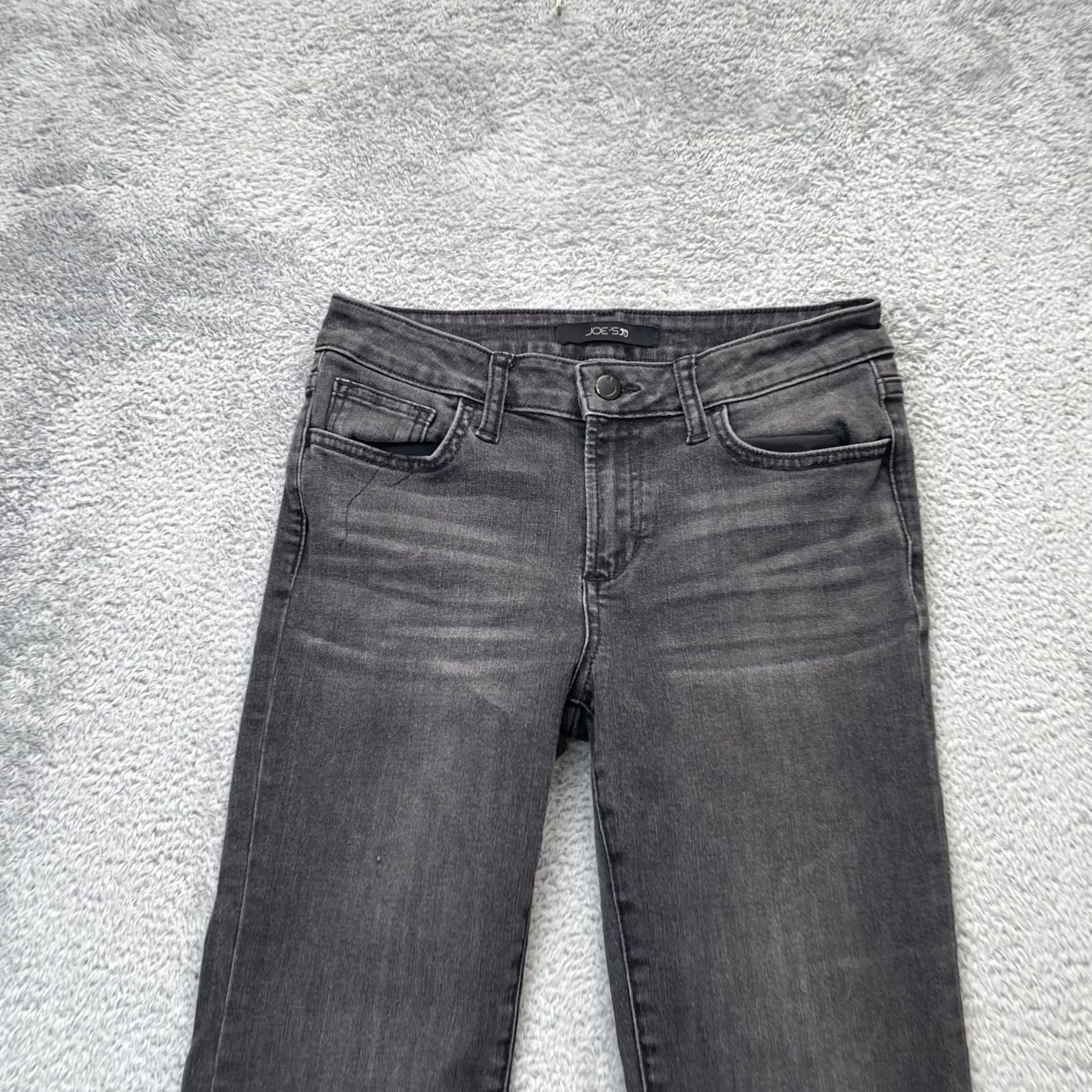 Vintage Joes Jeans Womens 26 Petite Gray Kacey Bootcut Denim Cotton Stretch Mid Bootcut Jeans 5-Pocket Inseam 29in XS? Size 26" / US 2 / IT 38 - 6 Thumbnail
