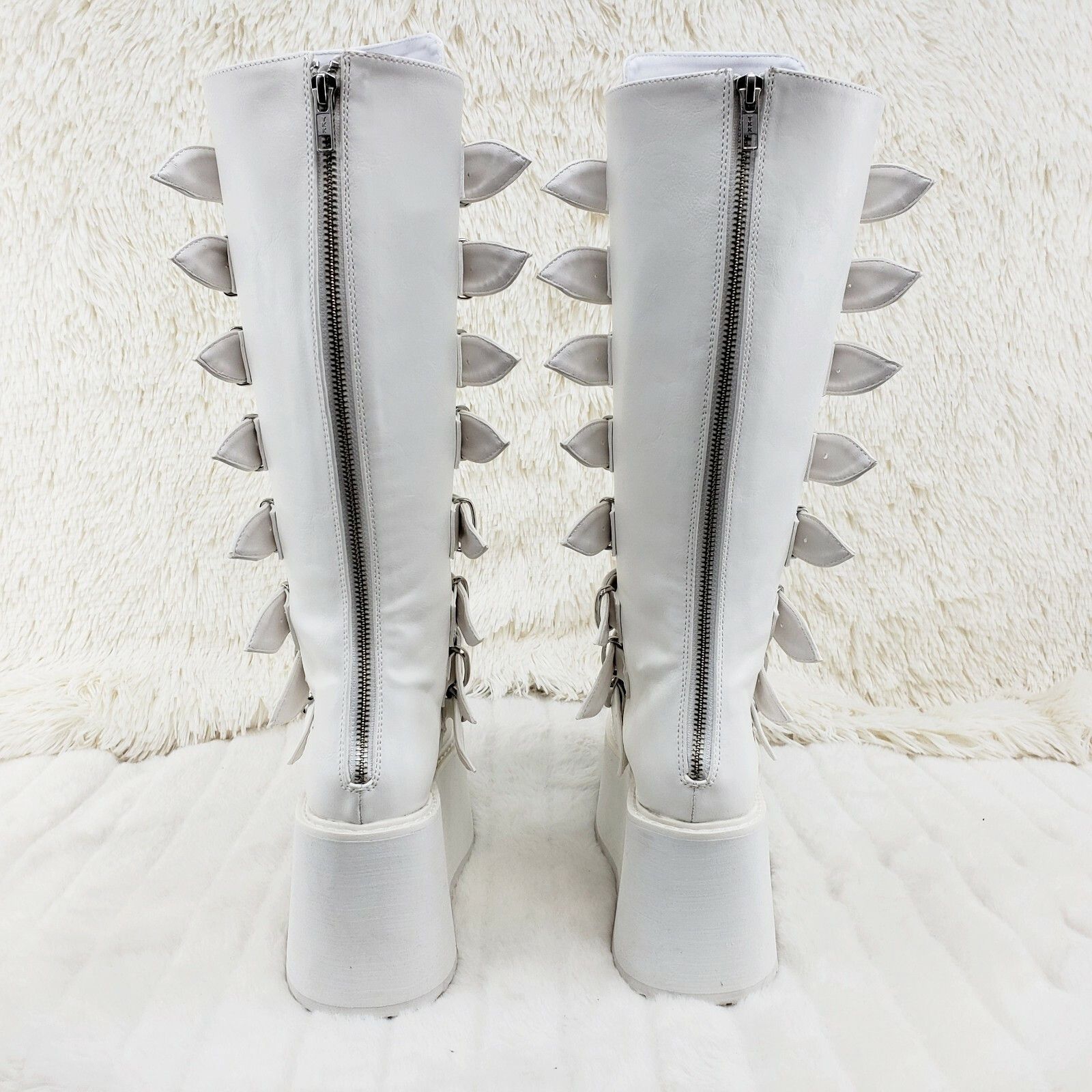 Demonia Cult DEMONIA Damned 318 Multi Strap Goth Punk Rock 3.5" Platform Size US 6 / IT 36 - 5 Thumbnail