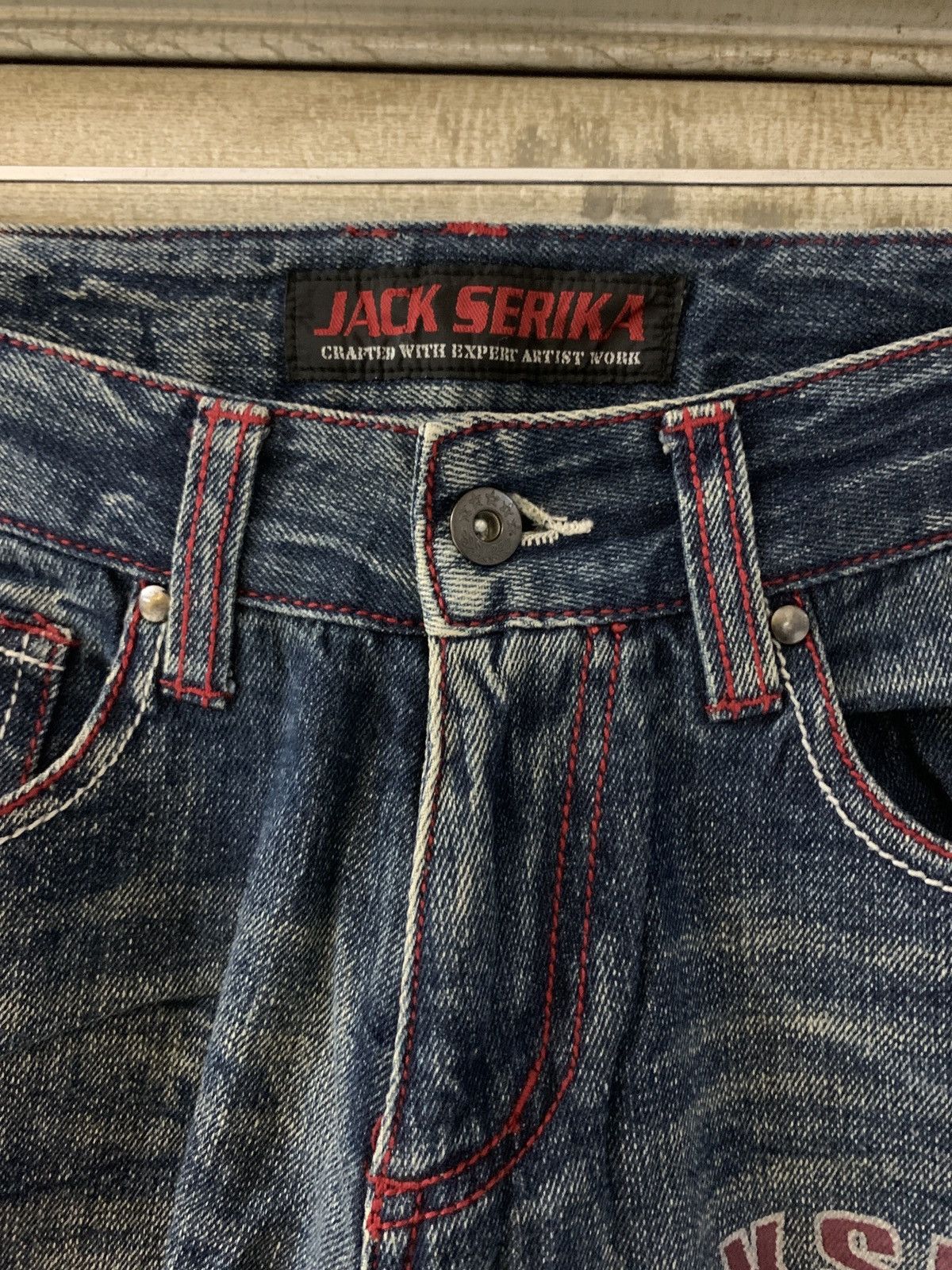 Japanese Brand Jack serika poem denim pants Size US 30 / EU 46 - 8 Thumbnail