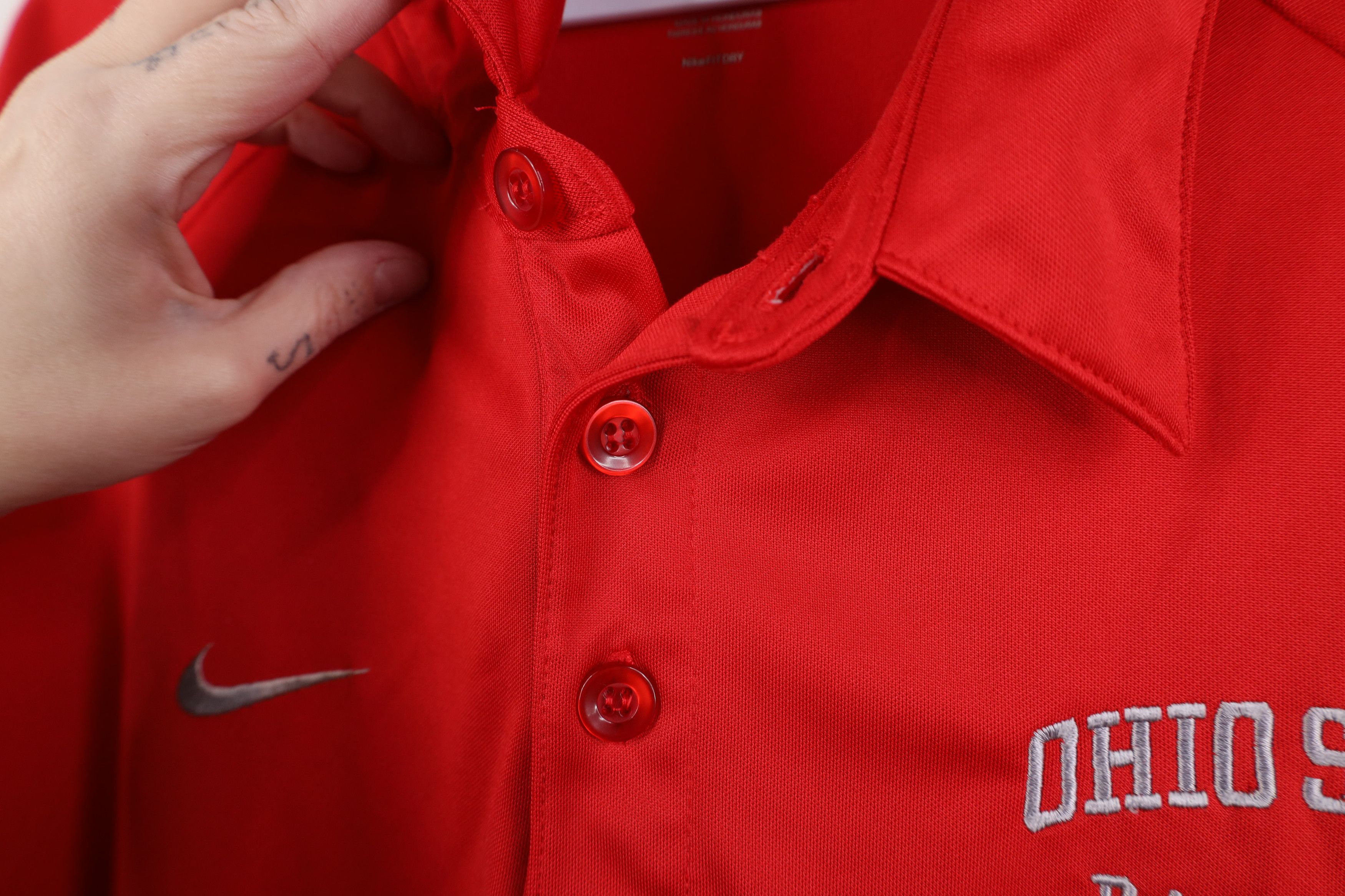 Nike Nike Issued Ohio State University Baseball Polo Shirt Red Size US XXL / EU 58 / 5 - 6 Thumbnail