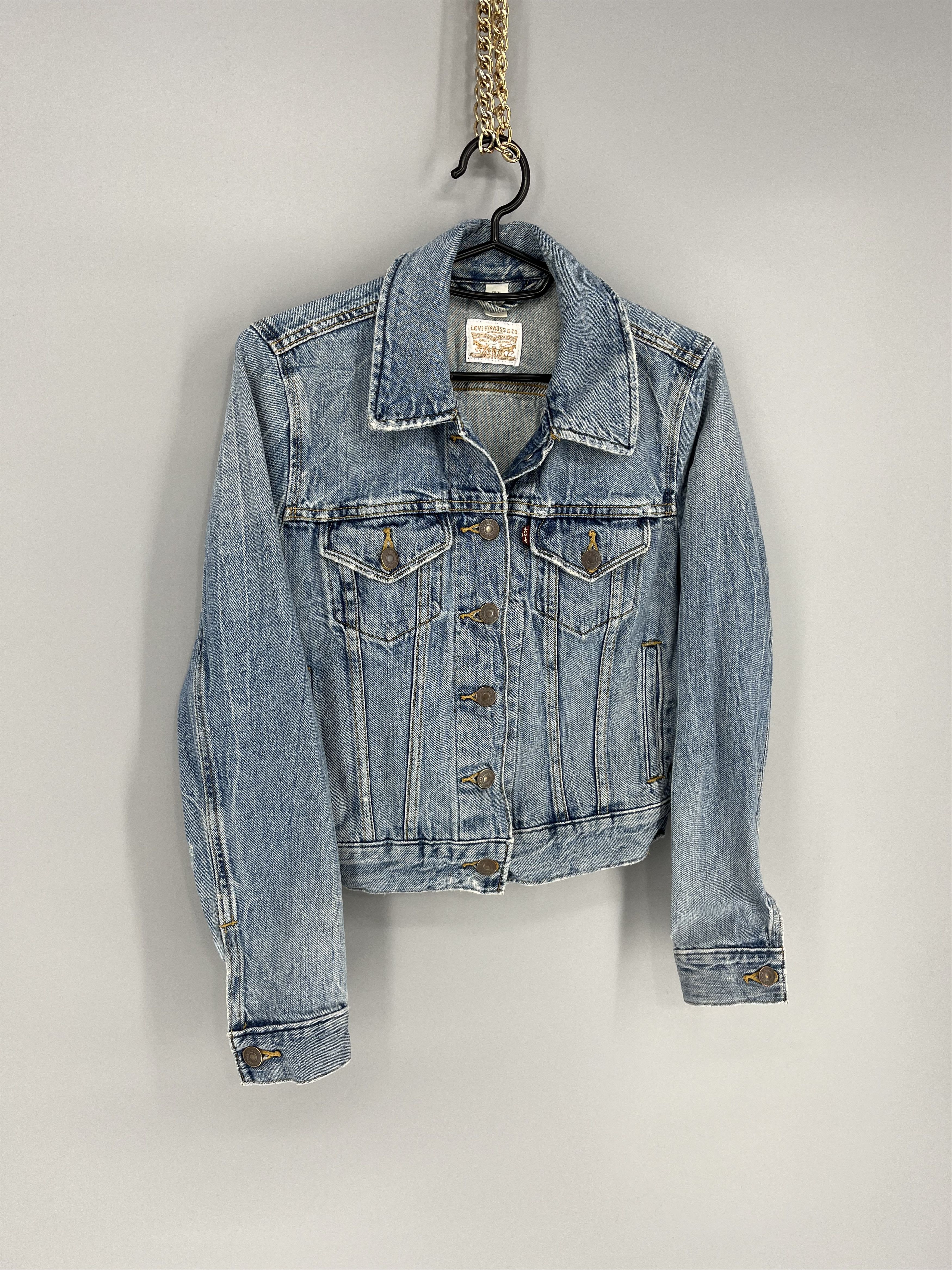 Levi's Womens Vintage Levis Denim Jeans Jacket 90s Retro Size XS Size XS / US 0-2 / IT 36-38 - 2 Thumbnail